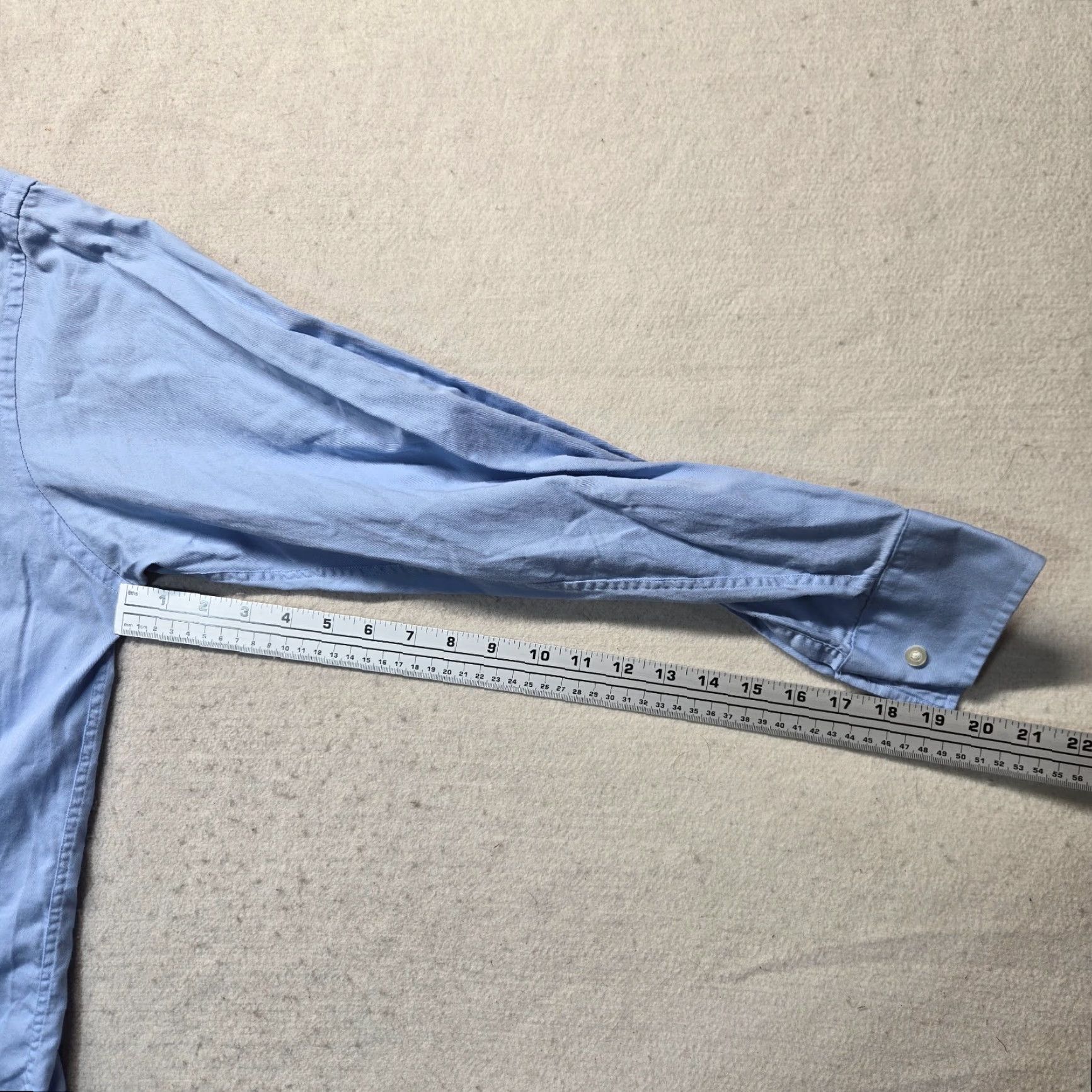 Michael Kors Michael Kors Solid Blue Dress Shirt Regular Men's 16 34/35 Button Up Long Sleeve Collar Shirt Size US L / EU 52-54 / 3 - 5 Thumbnail