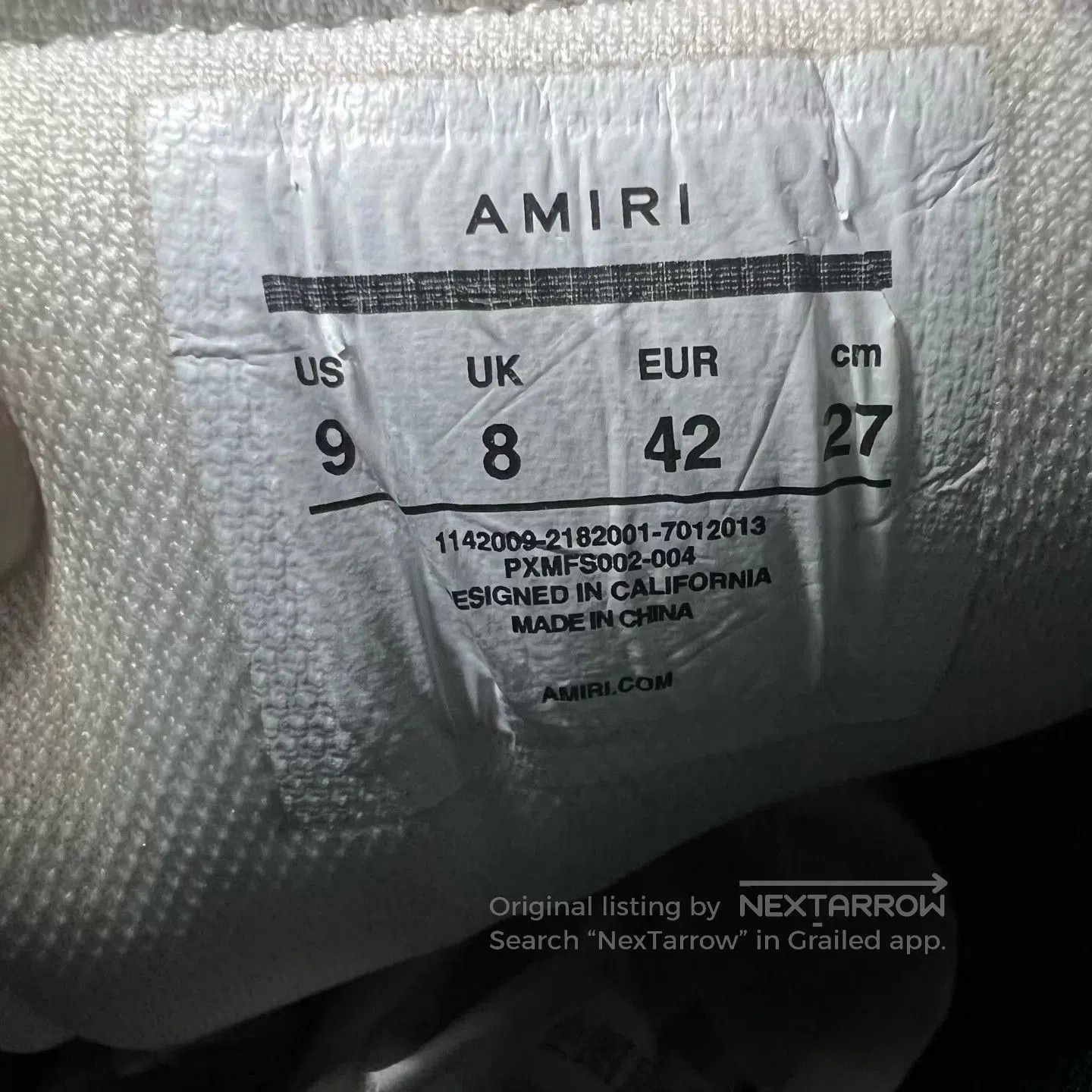 Amiri Black Low-Top Sneakers Size 9. Size US 9 / EU 42 - 8 Thumbnail