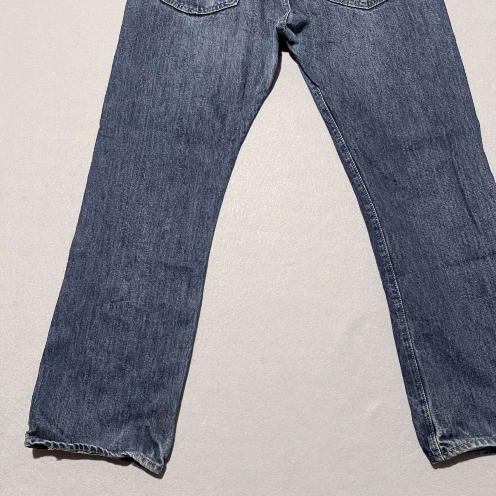 Levi's Levi's 501 Original Jeans Men Blue Denim Straight Fit 36X30 Distressed Y2K Jeans Size US 36 / EU 52 - 7 Thumbnail
