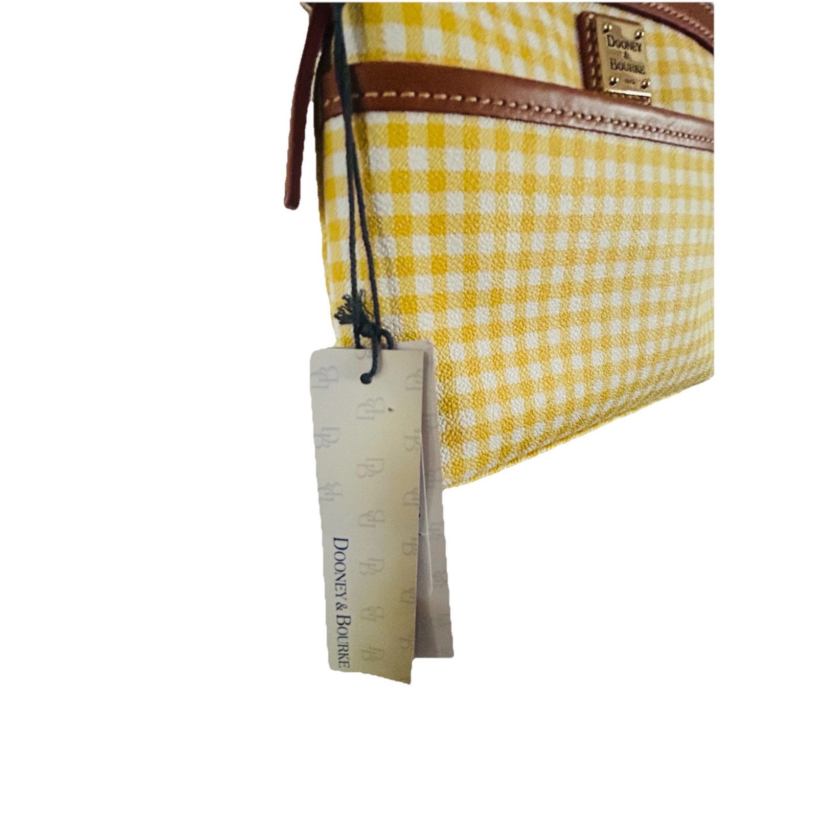 Dooney & Bourke Dooney & Bourke Domed Crossbody Gingham Yellow Plaid NWT Size ONE SIZE - 3 Thumbnail