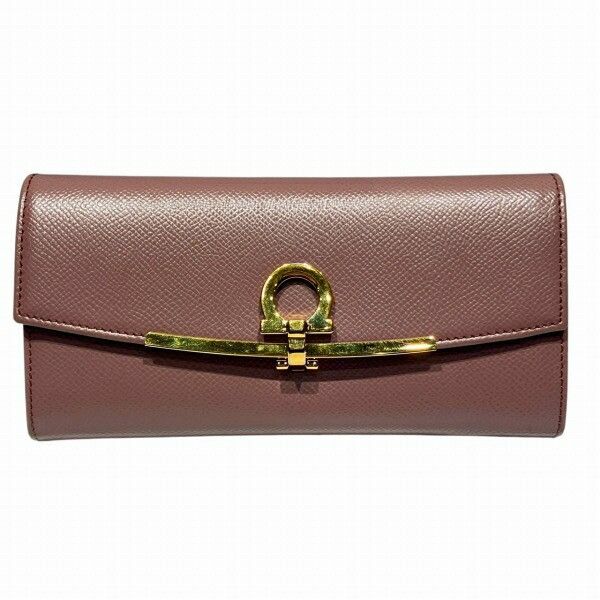 Salvatore Ferragamo Salvatore Ferragamo Salvatore Ferragamo Gancini Leather Wallet Leather Long Wallet 22D150 Size ONE SIZE - 1 Thumbnail