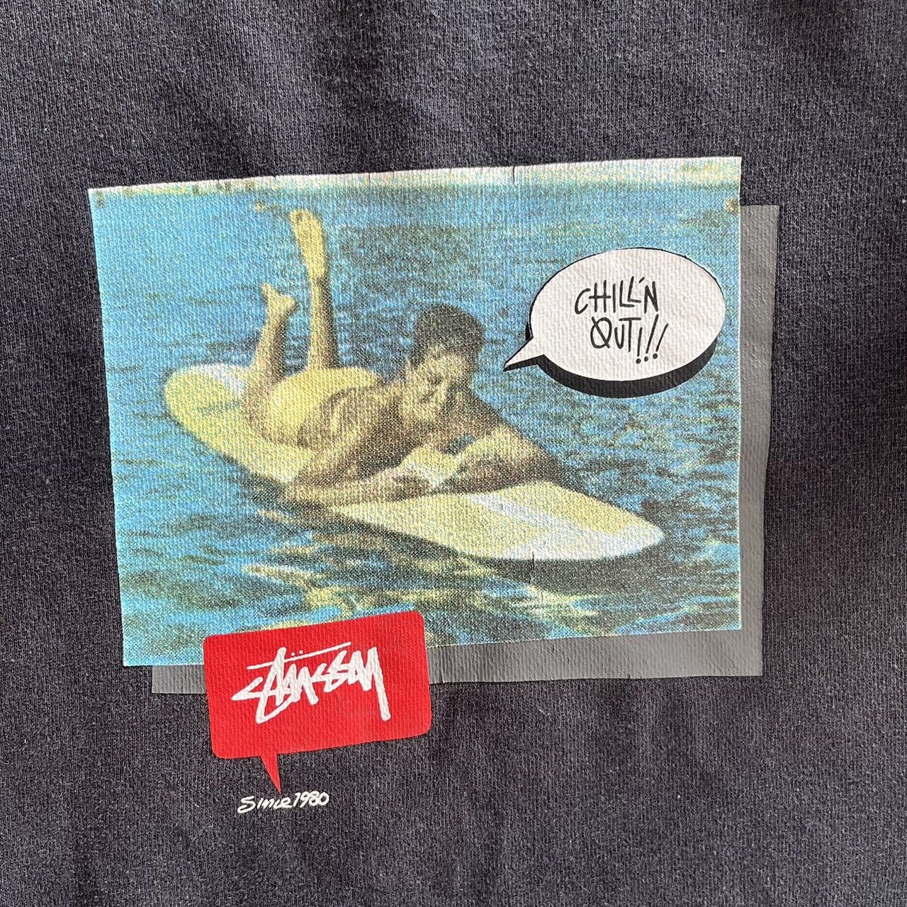 Stussy vintage stussy chill'n out faded sweatshirt black Size US M / EU 48-50 / 2 - 2 Thumbnail