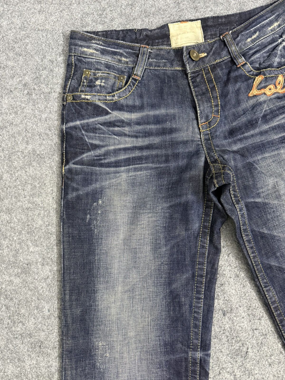 Hysteric Glamour A16 VINTAGE LOLITA DISTRESS CLAWMARK MUDWASH Size US 33 - 3 Thumbnail