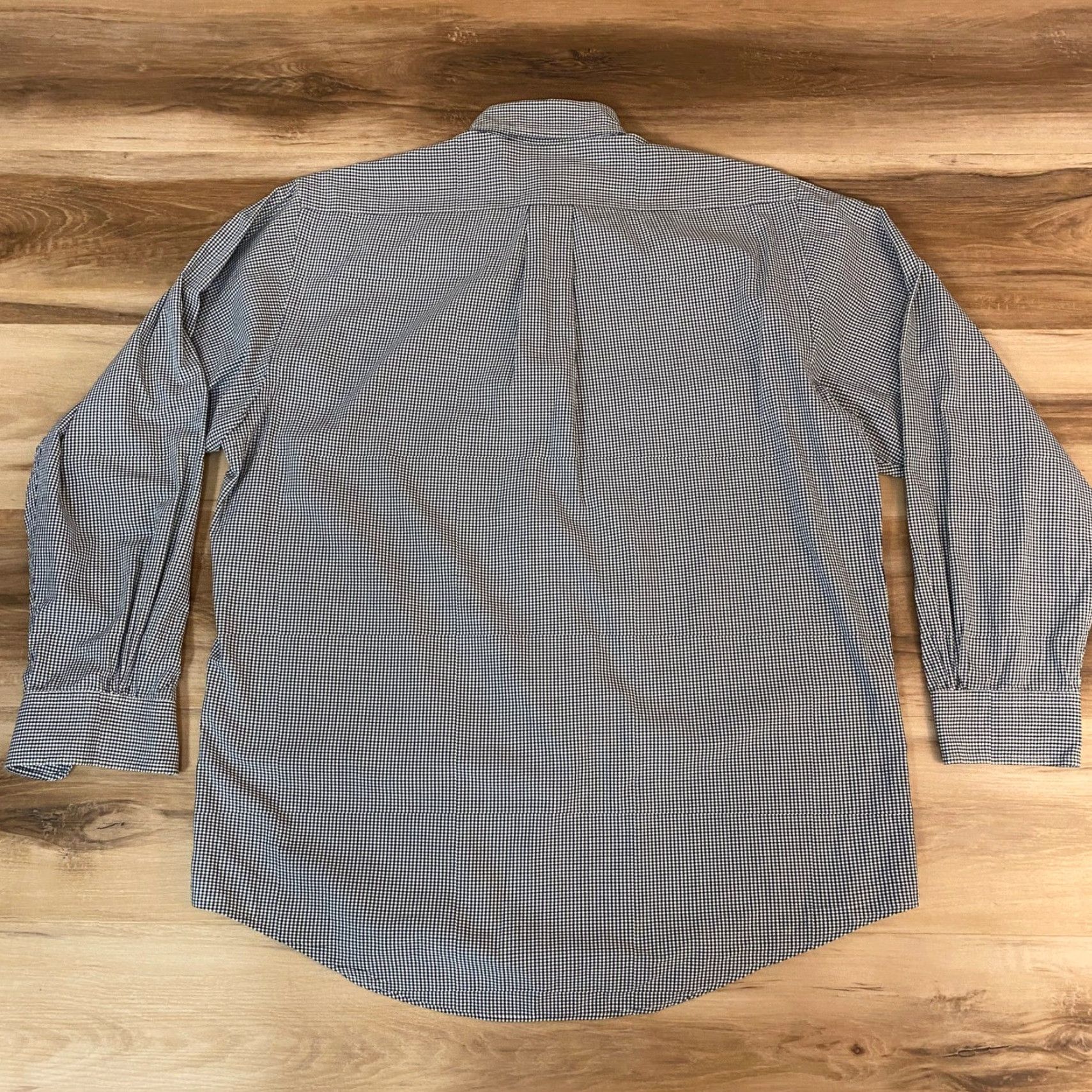 Brooks Brothers VINTAGE Brooks Brothers Shirt Mens 15.5-3 Gingham Button-Down Cotton Classic Fit Blue Long Sleeve Button-Up Mens Shirt Size US L / EU 52-54 / 3 - 8 Thumbnail