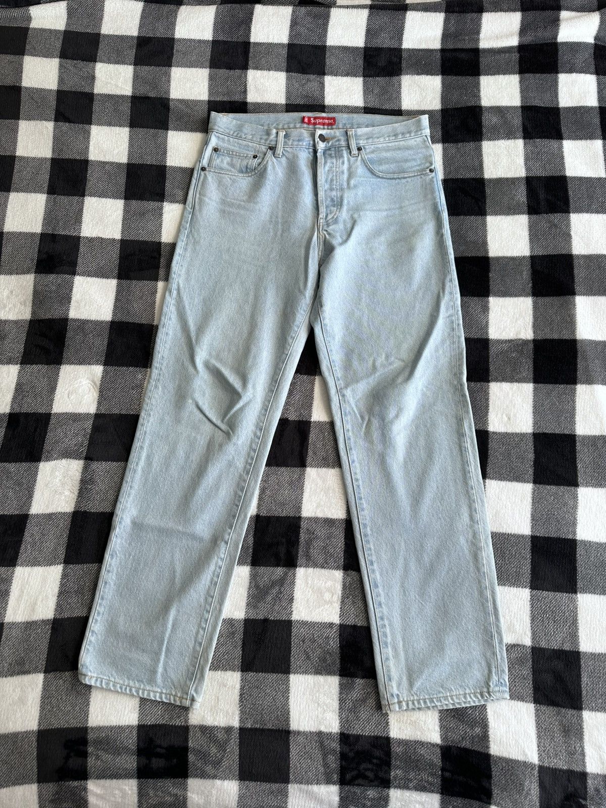 Supreme Supreme Regular Star Logo Denim Jeans 30 Used! Size US 30 / EU 46 - 4 Thumbnail