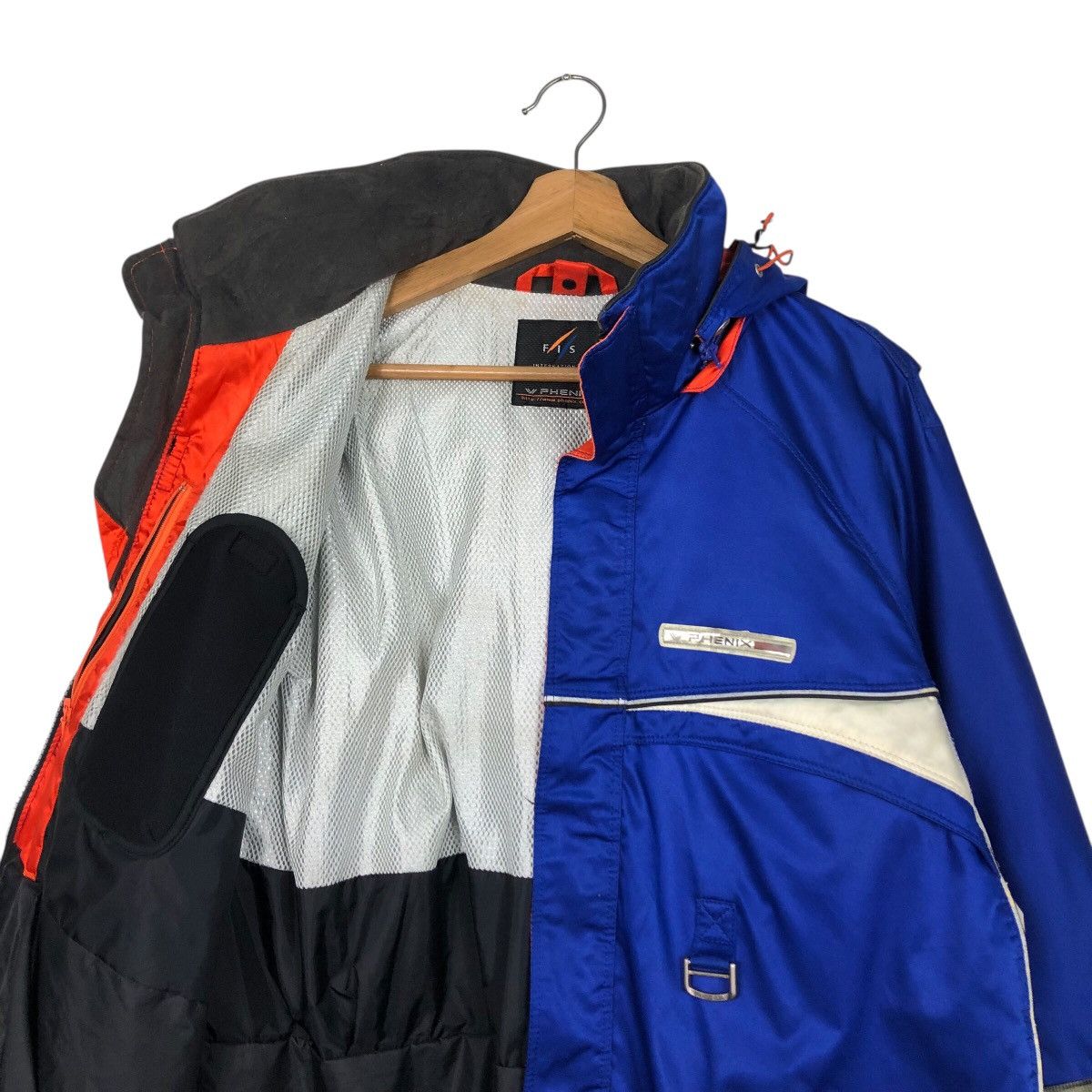Japanese Brand Phenix FIS Tech Ski Shell — 90s Alpine Blue Racer Jacket Size US L / EU 52-54 / 3 - 14 Thumbnail