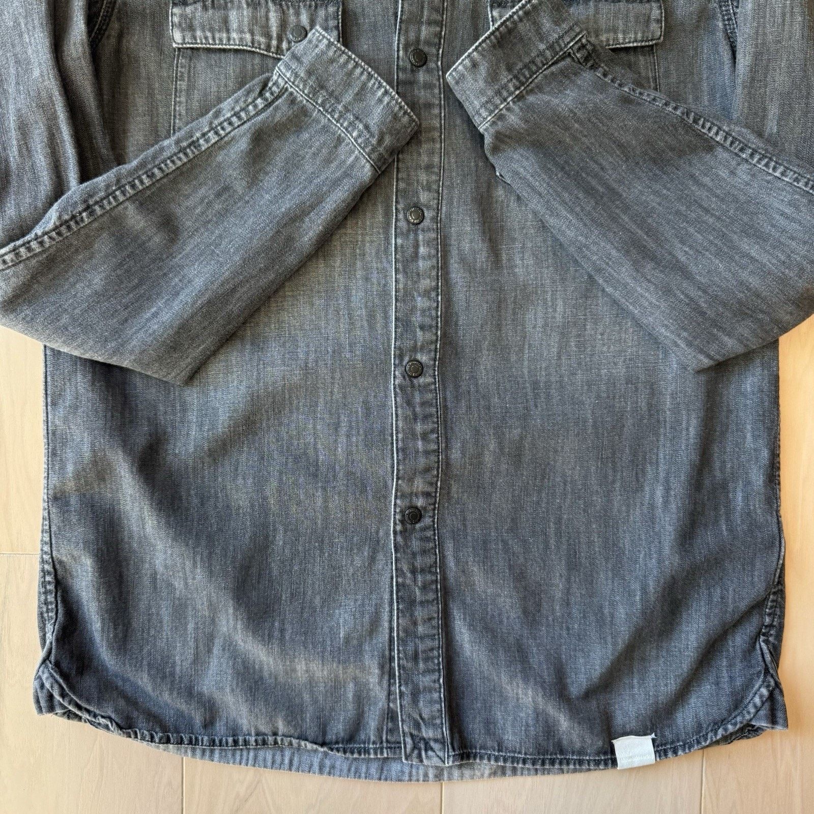 White Mountaineering White Mountaineering Snap Shirt Size 2 Black Denim Outdoors Size US M / EU 48-50 / 2 - 5 Thumbnail