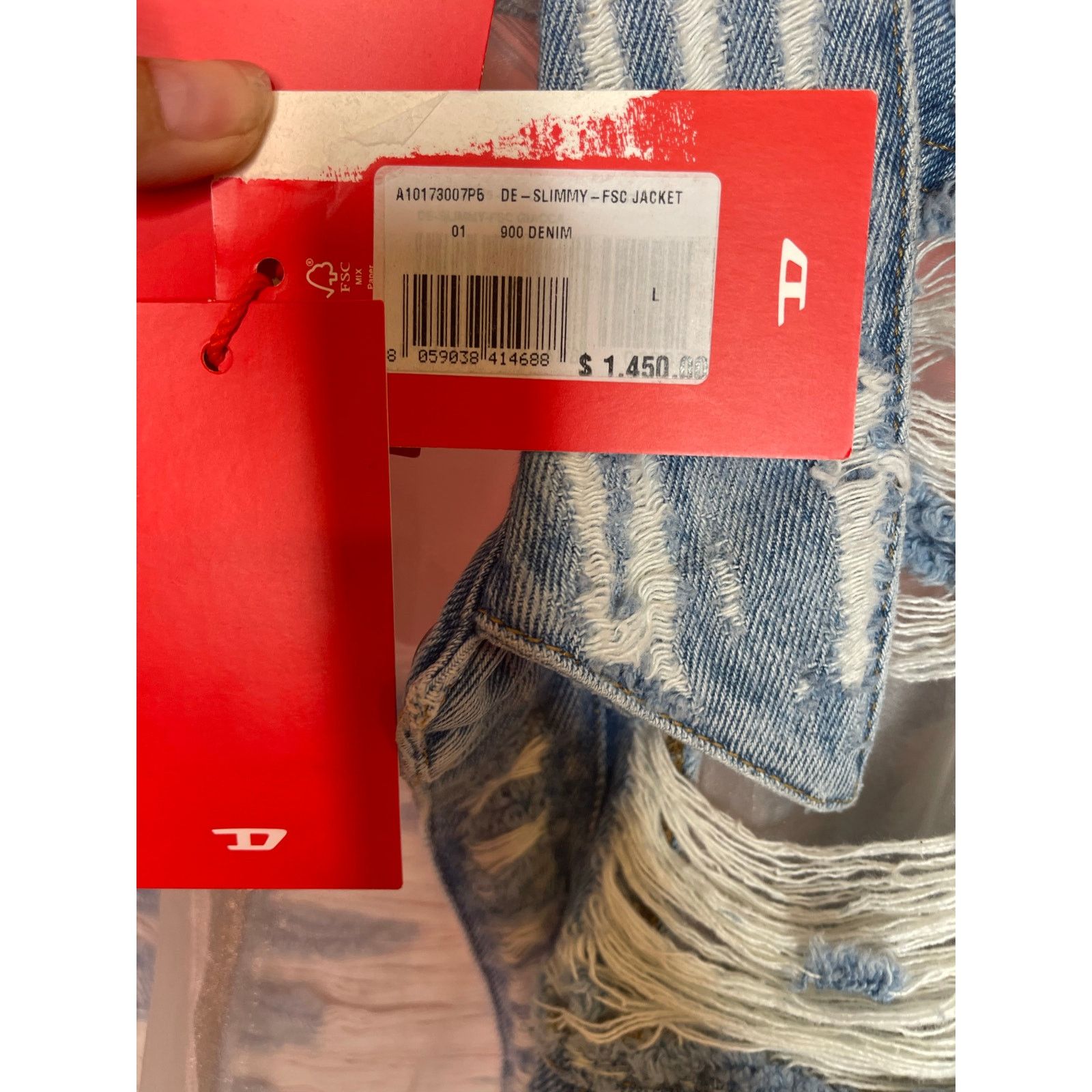 Diesel 🔥RARE Diesel De-Slimmy-FSC Jacket - NWT - Size Large🔥 Size L / US 10 / IT 46 - 8 Thumbnail