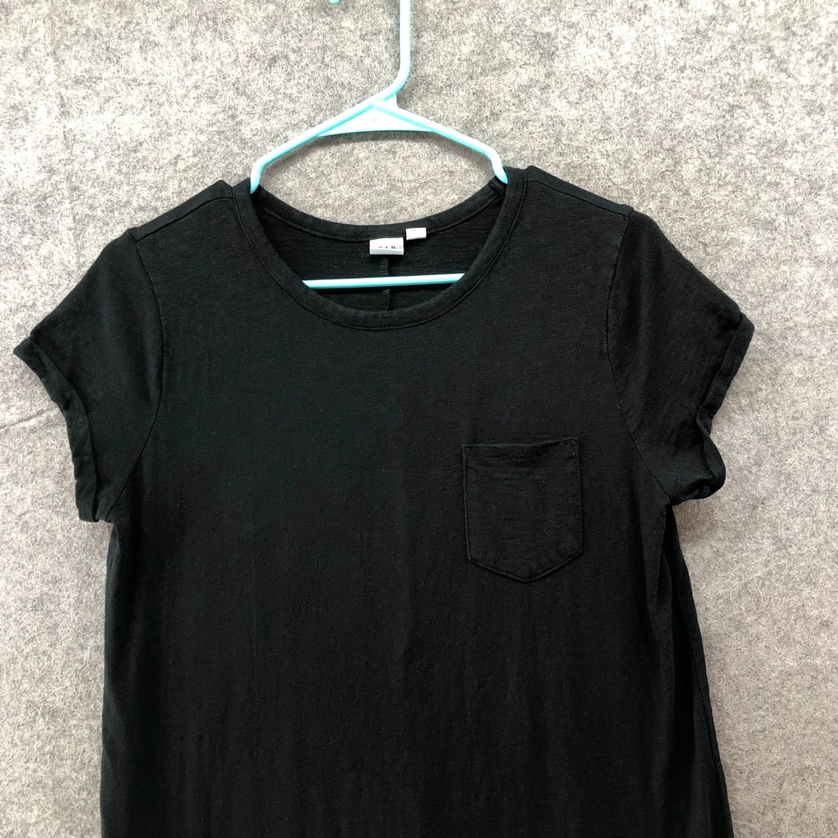 Gap Gap T Shirt Dress Womens M Black Crewneck Pocket Tee Knee Length Short Sleeve Size M / US 6-8 / IT 42-44 - 6 Thumbnail