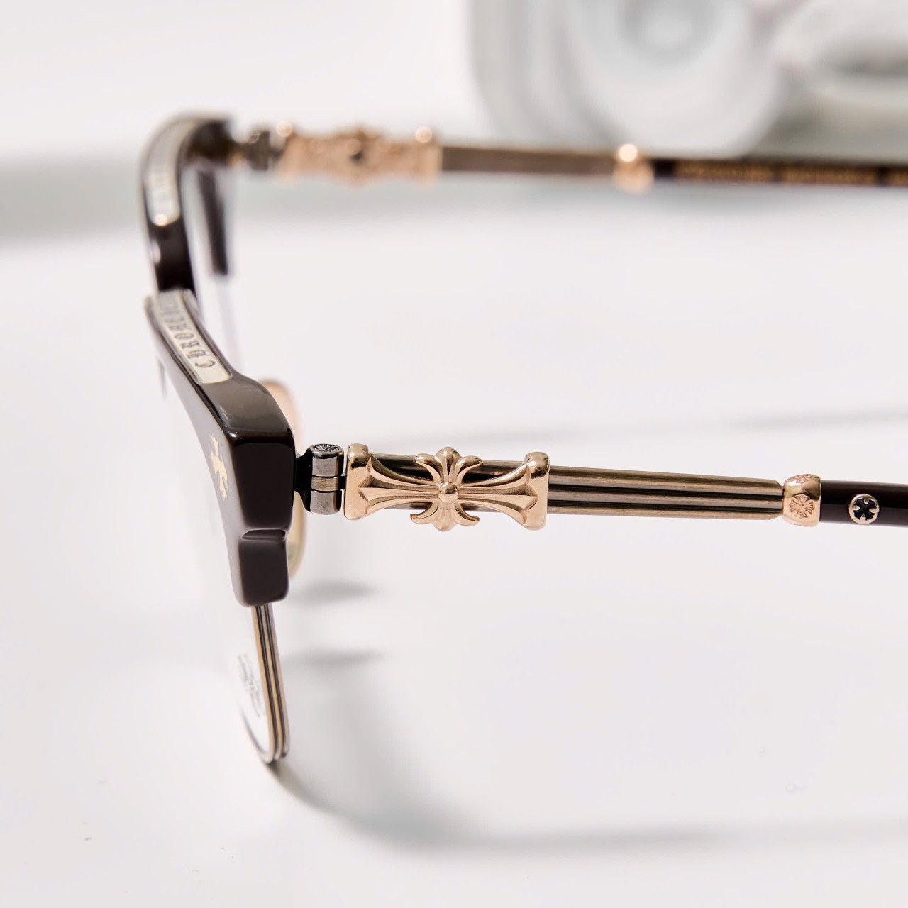 Chrome Hearts CHROME HEARTS BONENNOISSEUR II CLB/ANTIQUE GOLD GLASSES Size ONE SIZE - 3 Thumbnail