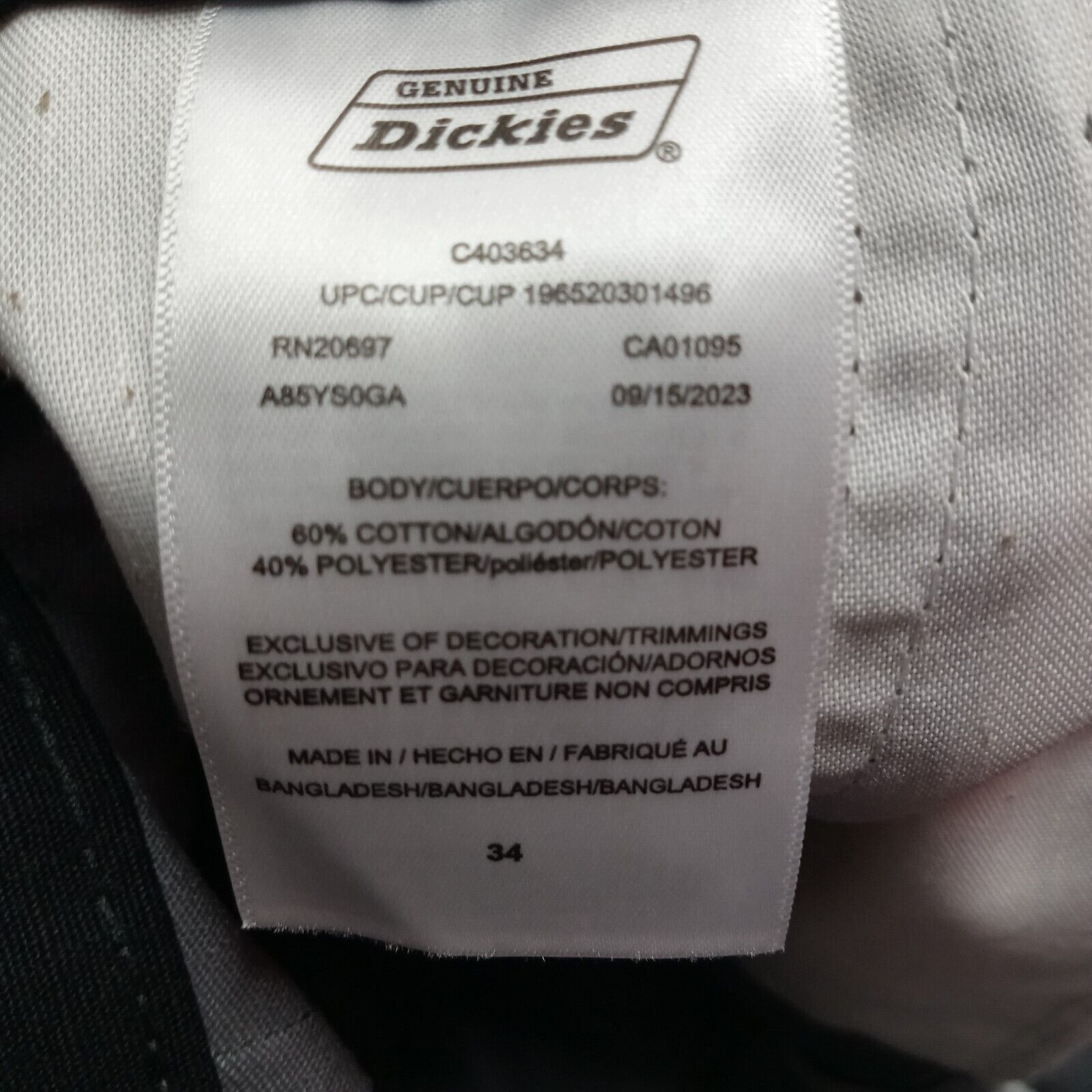 Dickies Dickies Cargo Shorts Men's 34 Gray Relaxed Fit 11" Inseam Size US 34 / EU 50 - 2 Thumbnail