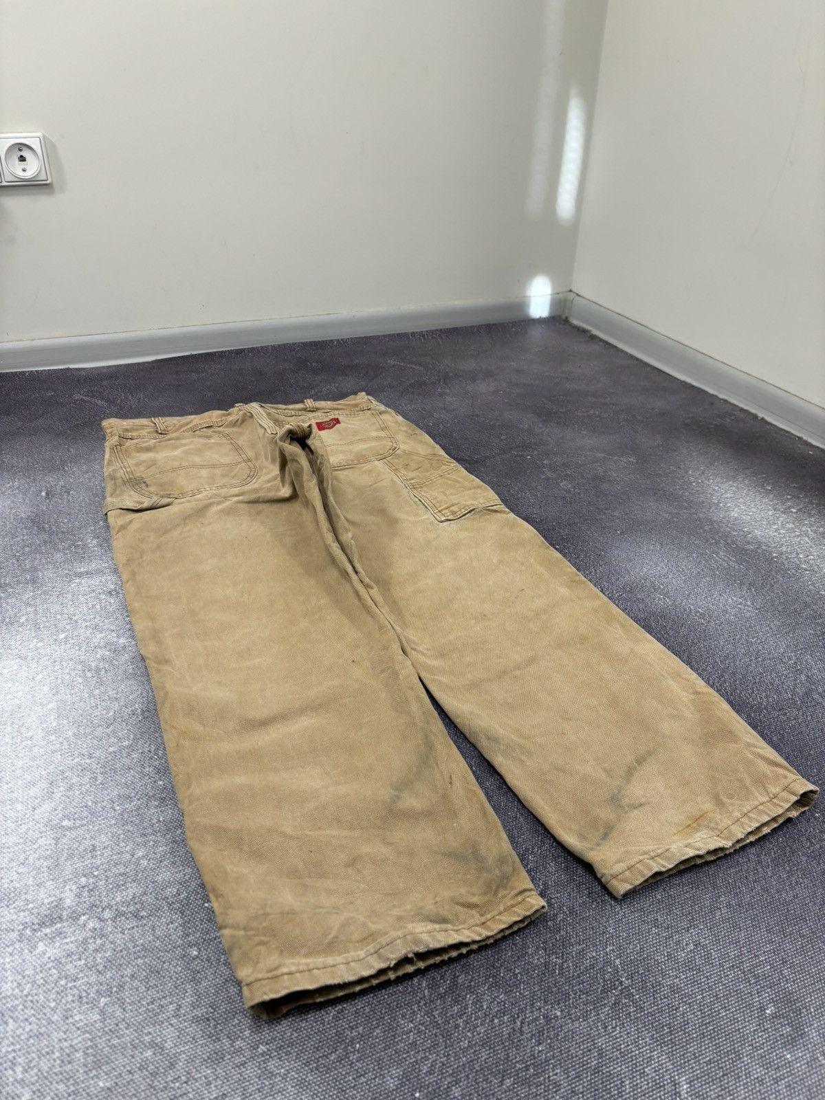 Dickies Vintage Dickies USA Work Carpenter Mustard Hype Baggy Pants Size US 36 / EU 52 - 4 Thumbnail