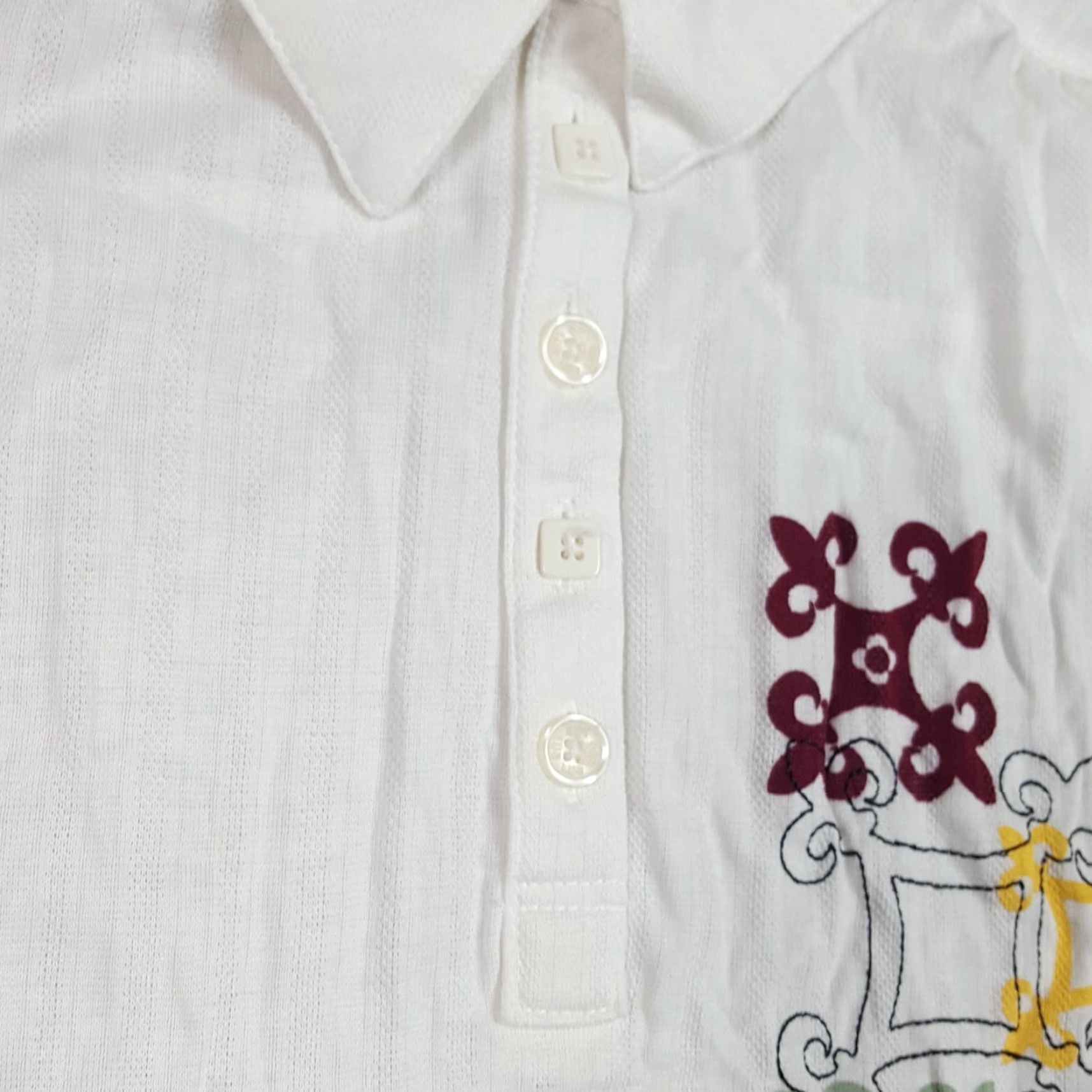 Vintage VINTAGE LIJA Polo Shirt Women's XL Tennis Golf Sleeveless Collared White Bamboo Rayon Shirt Athletic Shirt Size XL / US 12-14 / IT 48-50 - 6 Thumbnail