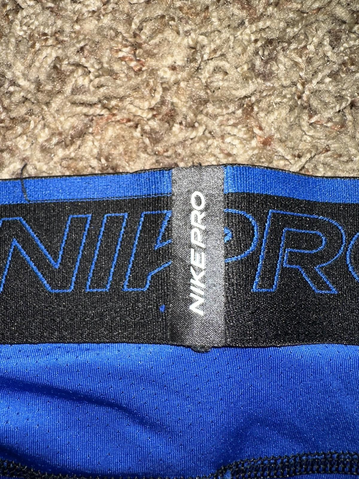 Nike Nike Pro Cool Training Compression Blue Shorts Size US 34 / EU 50 - 5 Thumbnail