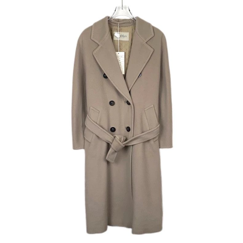 Max Mara Max Mara 101801 Series Khaki Lapel Double Breasted Belted Size XXS / US 00 / IT 34 - 1 Thumbnail