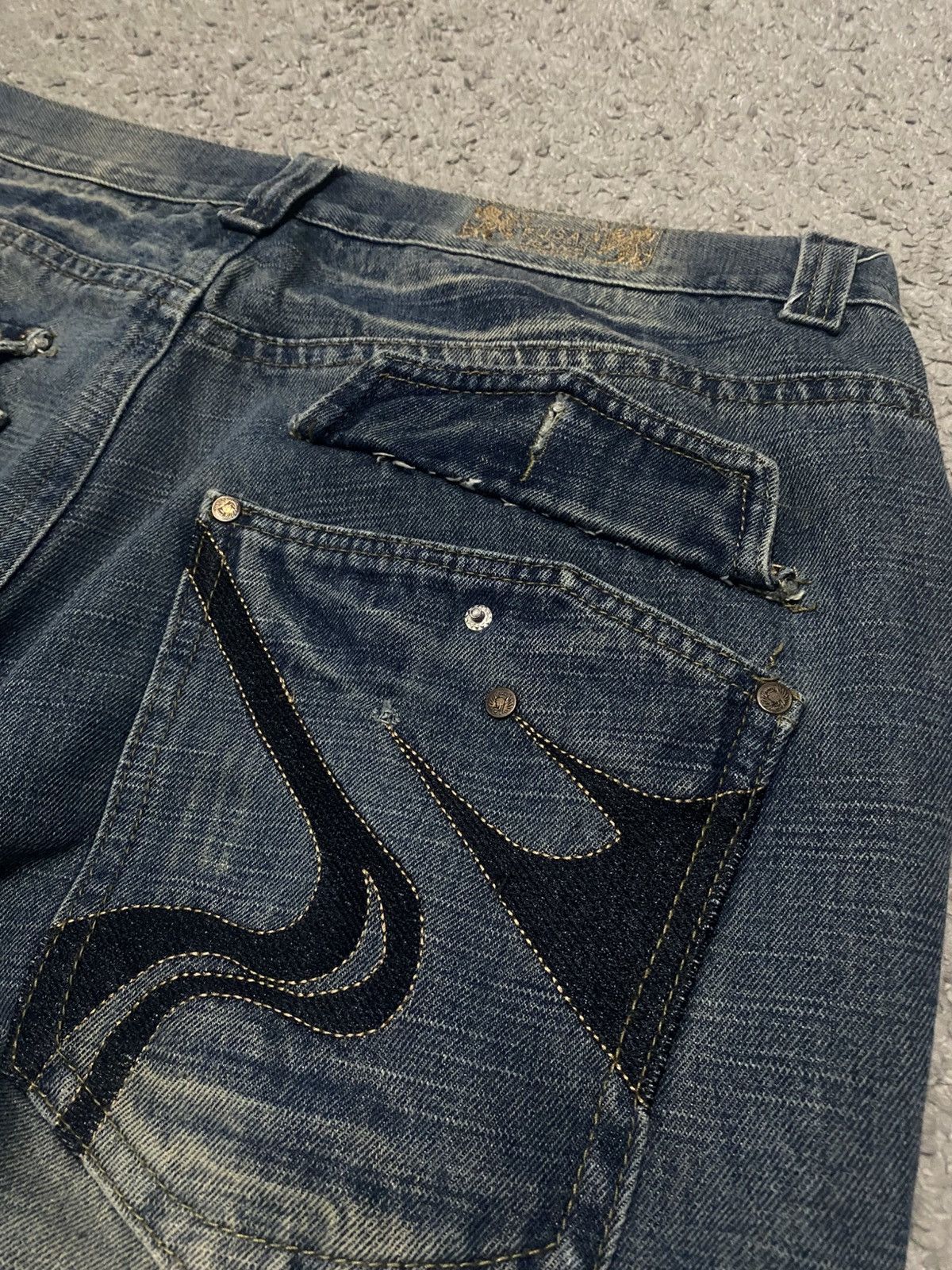 FUSAI × Japanese Brand × Vintage FUSAI Japanese Denim Pants y2k baggy drip Archive jeans Size US 40 / EU 56 - 15 Thumbnail