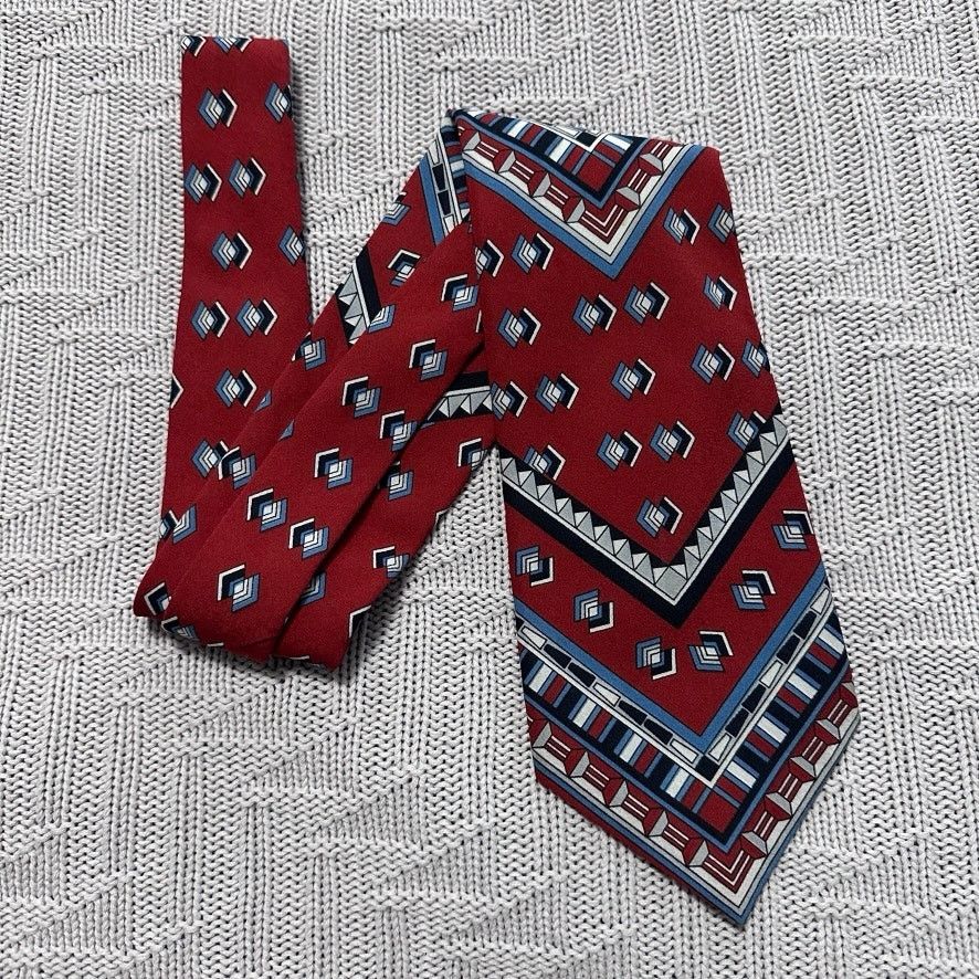 Vintage Vintage Gino Pompeii red bandana print tie Size ONE SIZE - 1 Thumbnail