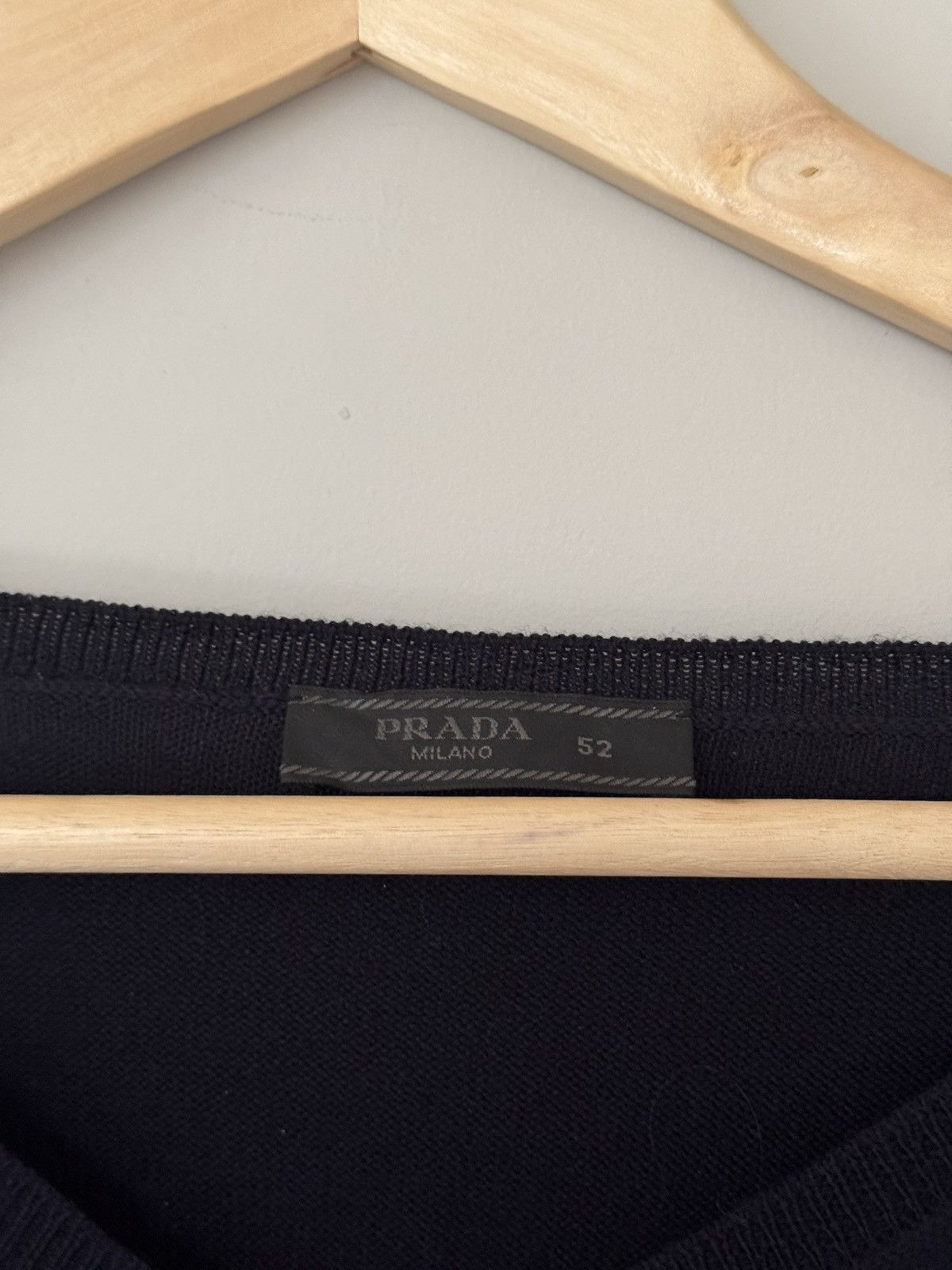 Prada navy v-neck sweater
