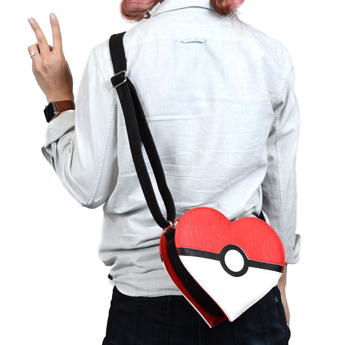 Loungefly x Pokémon Pokeball Heart Bag