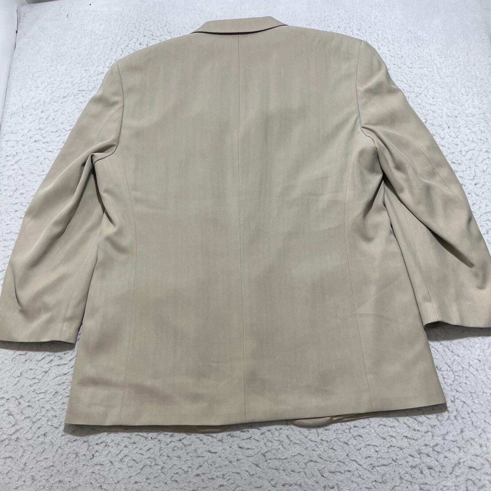 Joseph & Feiss Joseph & Feiss 42S Silk Beige Herringbone Suit Jacket Size 42S - 12 Thumbnail