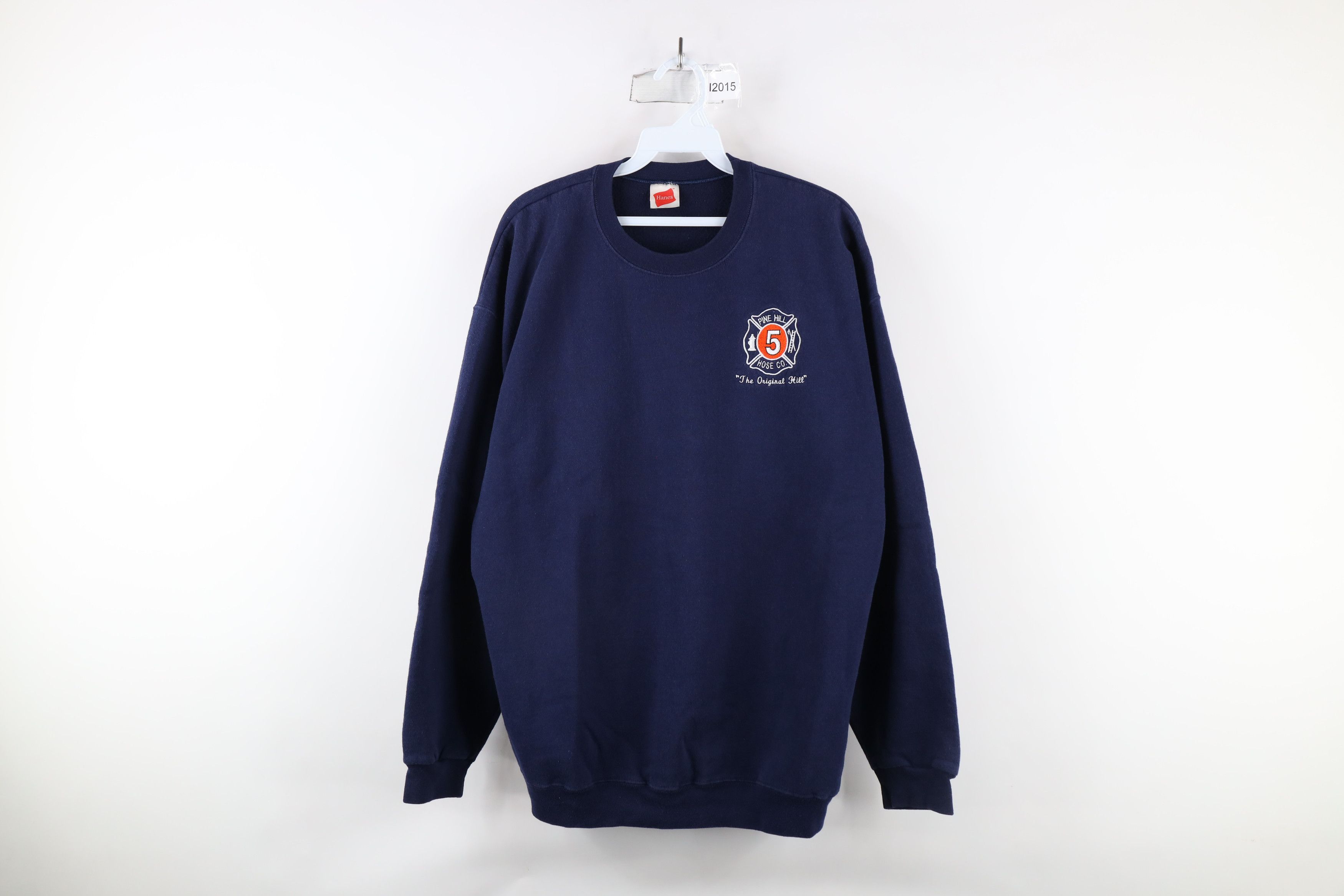 Vintage Vintage 90s Hill Hose Co New York Firefighters Sweatshirt Size US L / EU 52-54 / 3 - 1 Thumbnail