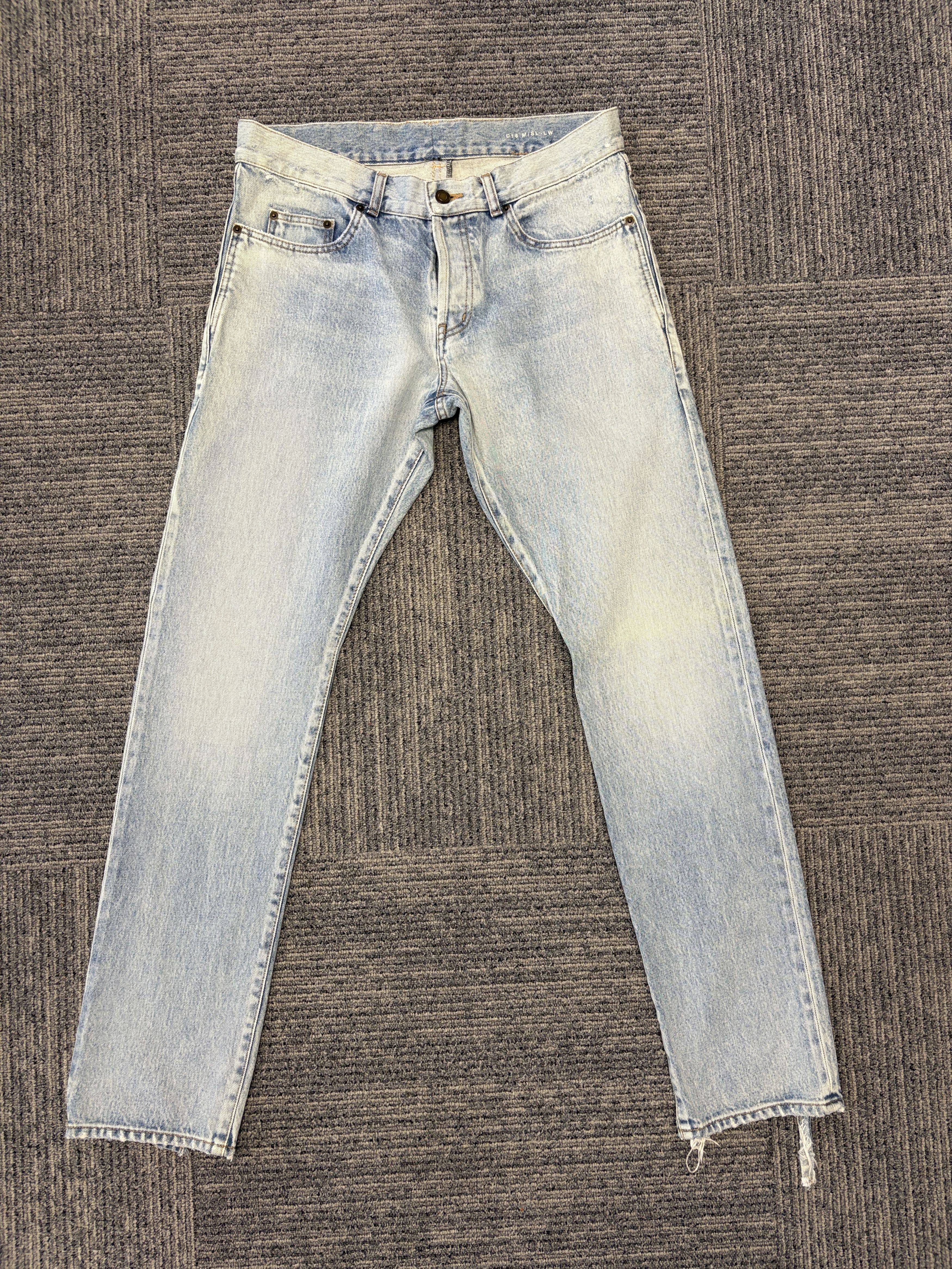 Saint Laurent Paris saint laurent D18 slim beat blue denim sz32 Size US 32 / EU 48 - 1 Thumbnail