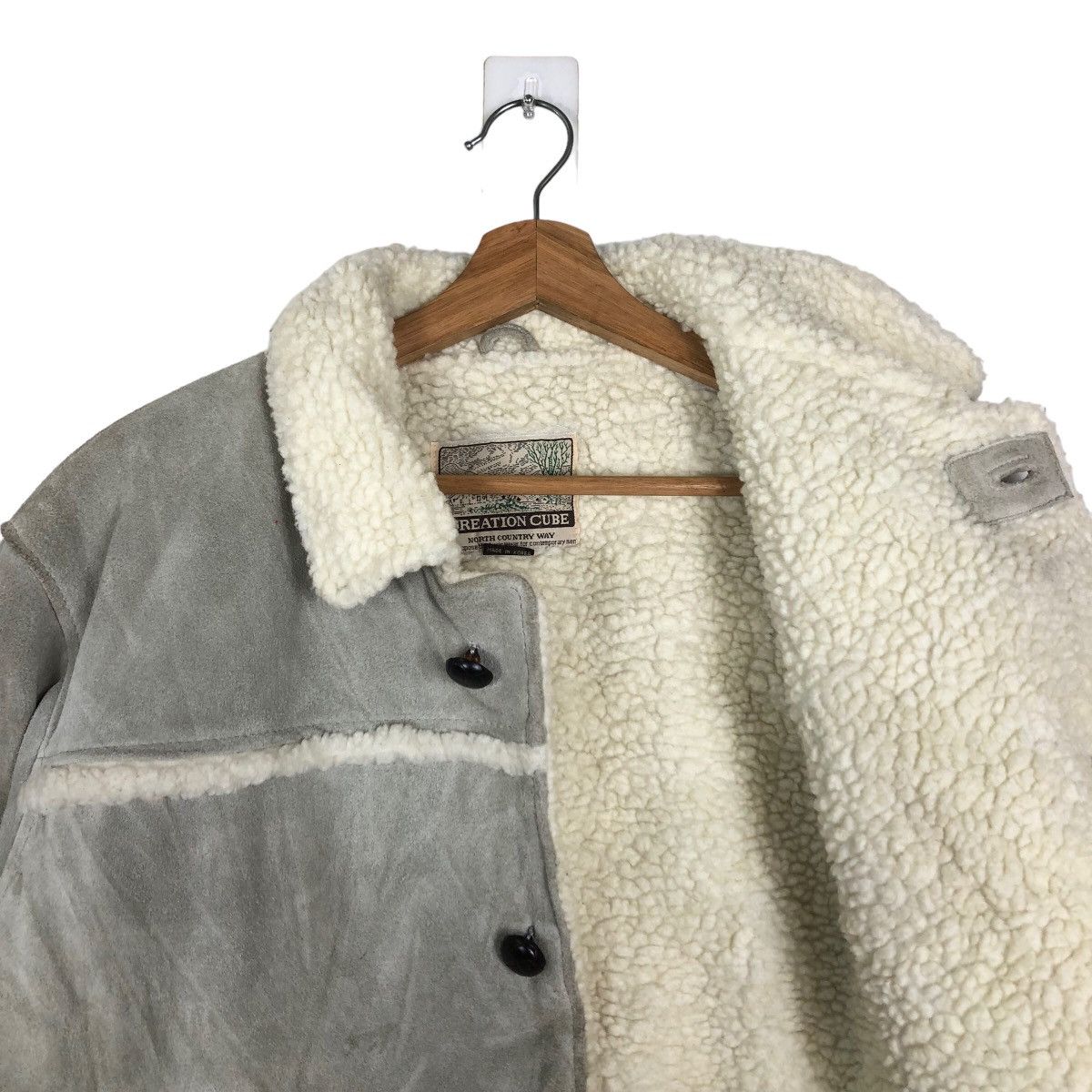 Japanese Brand 🔥70s VINTAGE SUEDE LEATHER CHORE JACKET CREATION CUBE JAPAN Size US M / EU 48-50 / 2 - 10 Thumbnail