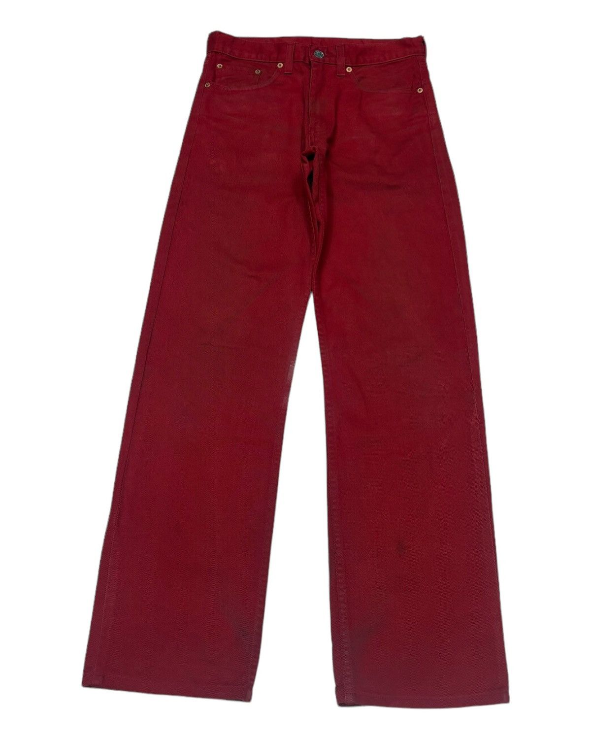 Japanese Brand RARE💥 LEVIS 508 RED DENIM JEANS Size US 30 / EU 46 - 5 Thumbnail