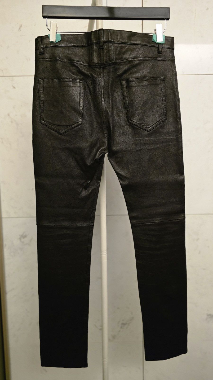 Saint Laurent Paris Saint Laurent 13 FW Runway Lamb Skin Leather Pants Size US M / EU 48-50 / 2 - 2 Thumbnail