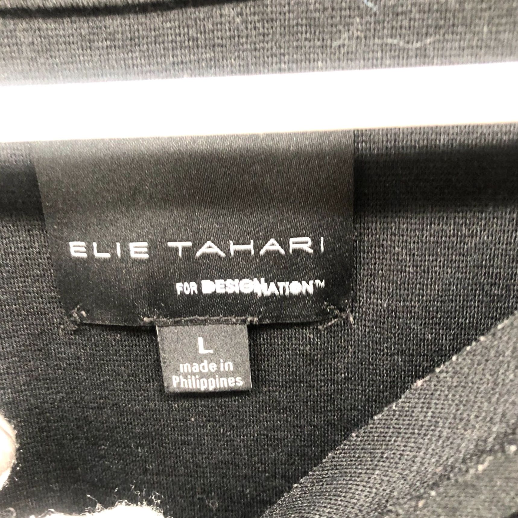 Elie Tahari Elie Tahari x Design Nation Faux Fur Black Sweatshirt Womens L Crewneck Pullover Size L / US 10 / IT 46 - 6 Thumbnail