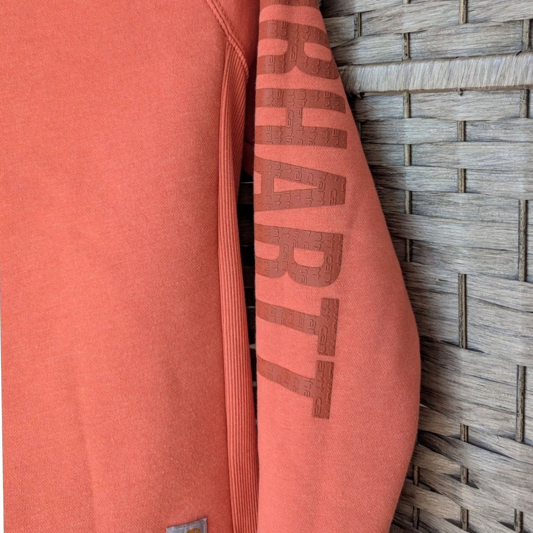 Carhartt Carhartt Sweatshirt Raglan Sleeve Coral Pink Logo Graphic Womens XS Crew Neck Pullover Pullover Sweatshirt Size XS / US 0-2 / IT 36-38 - 2 Thumbnail