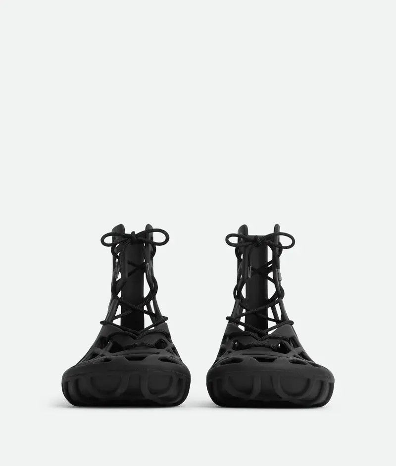 Bottega Veneta o1bcso1str0126 Atlas Lace-Up Sandals in Black Size US 12 / EU 45 - 2 Thumbnail