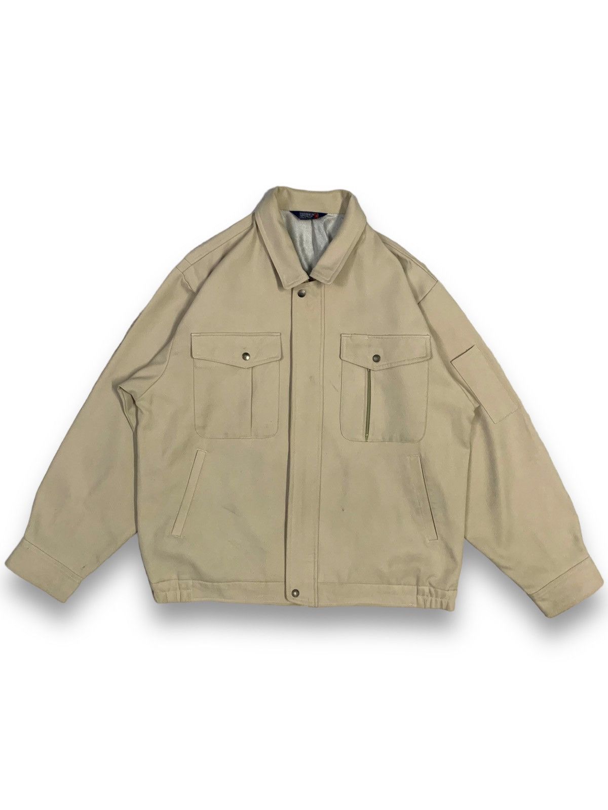 Japanese Brand Vintage Hoshi-H Sports Multi-pockets Workwear Light Jacket Size US L / EU 52-54 / 3 - 1 Thumbnail