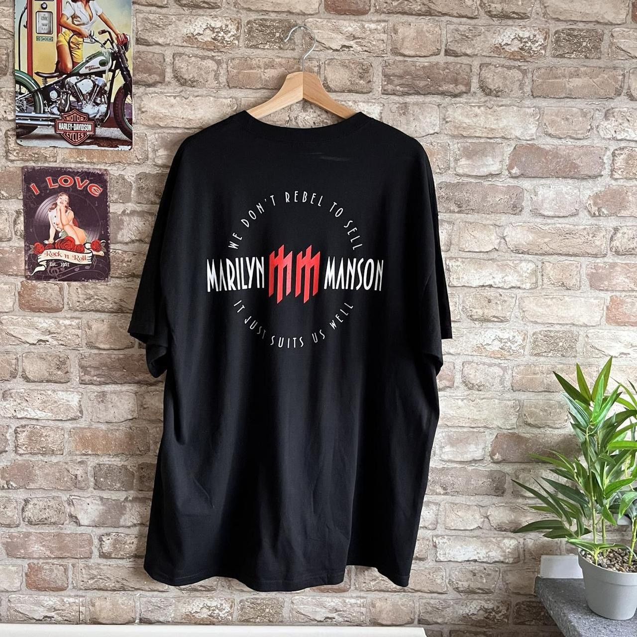 Marilyn Manson Y2K 00s Marilyn Manson vintage band tee Size US XXL / EU 58 / 5 - 2 Thumbnail