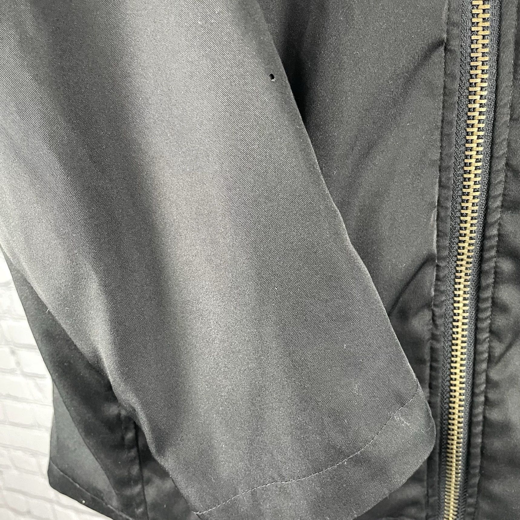 Vintage Foreign Exchange Black Zipped Lightweight Lined Band Collar Jacket Size Large L Mens Size US L / EU 52-54 / 3 - 5 Thumbnail