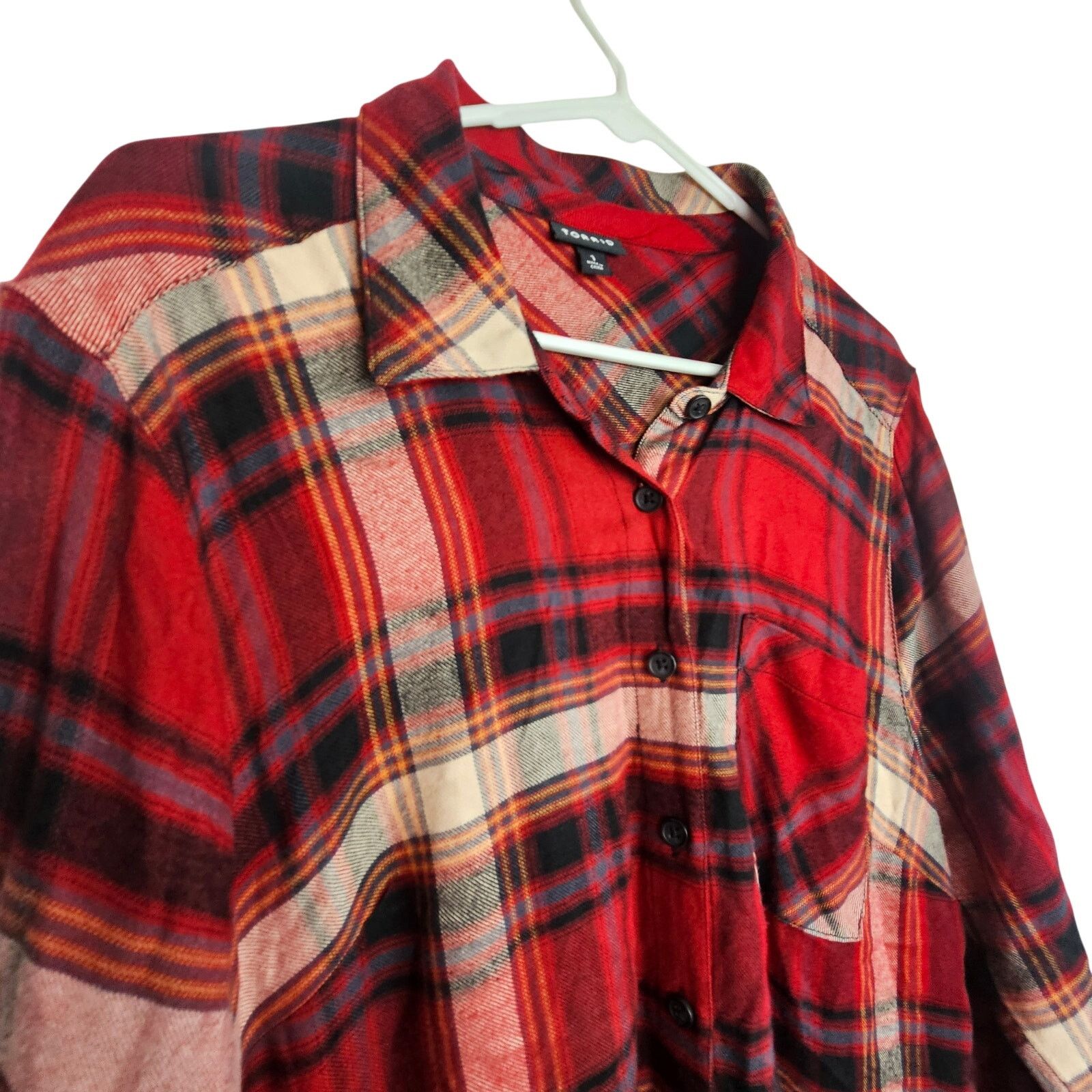 Torrid Torrid Womens Plaid Button Front Shirt Plus Size 1X Grunge Size XL / US 12-14 / IT 48-50 - 5 Thumbnail