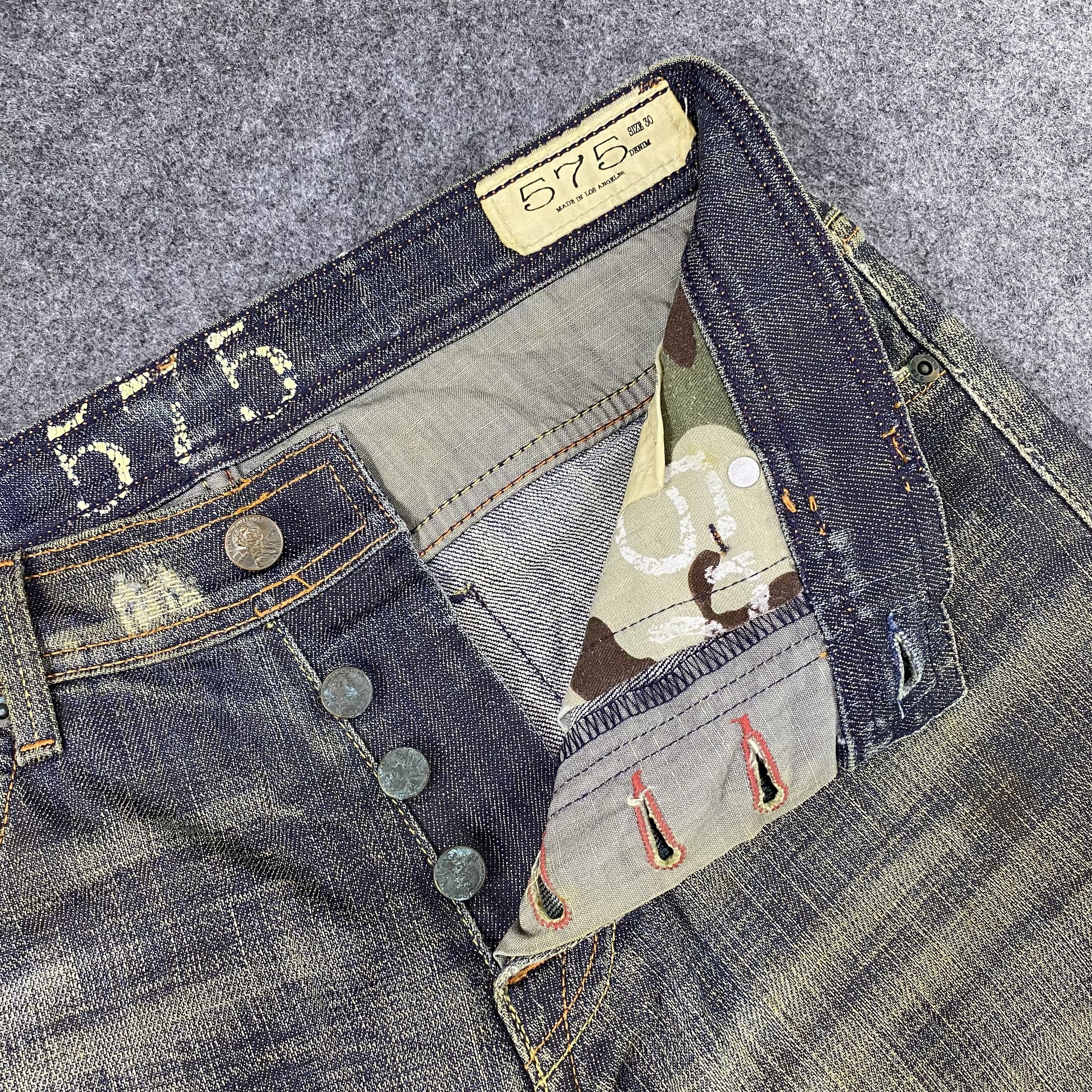 Jean × Vintage Vintage 575 Rusty FLARE Denim Faded Jeans-J1162 Size US 32 / EU 48 - 7 Thumbnail