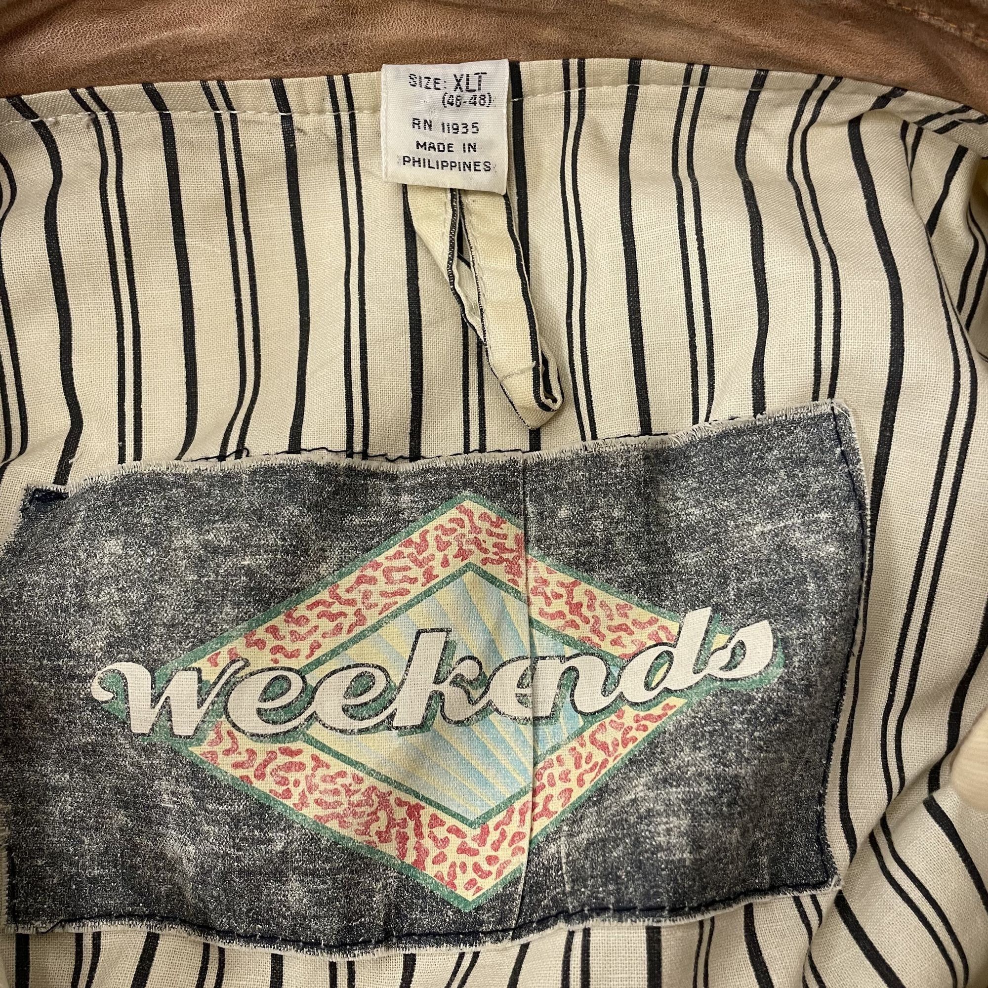 Other Vtg Weekends Outdoor Coat Cream Bomber Oversized Jacket Size US XL / EU 56 / 4 - 3 Thumbnail