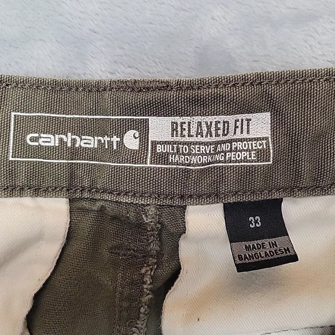Carhartt Carhartt Cargo Shorts Men 33 Green Rugged Flex Relaxed Fit Canvas Cargo Workwear Size US 33 - 5 Thumbnail