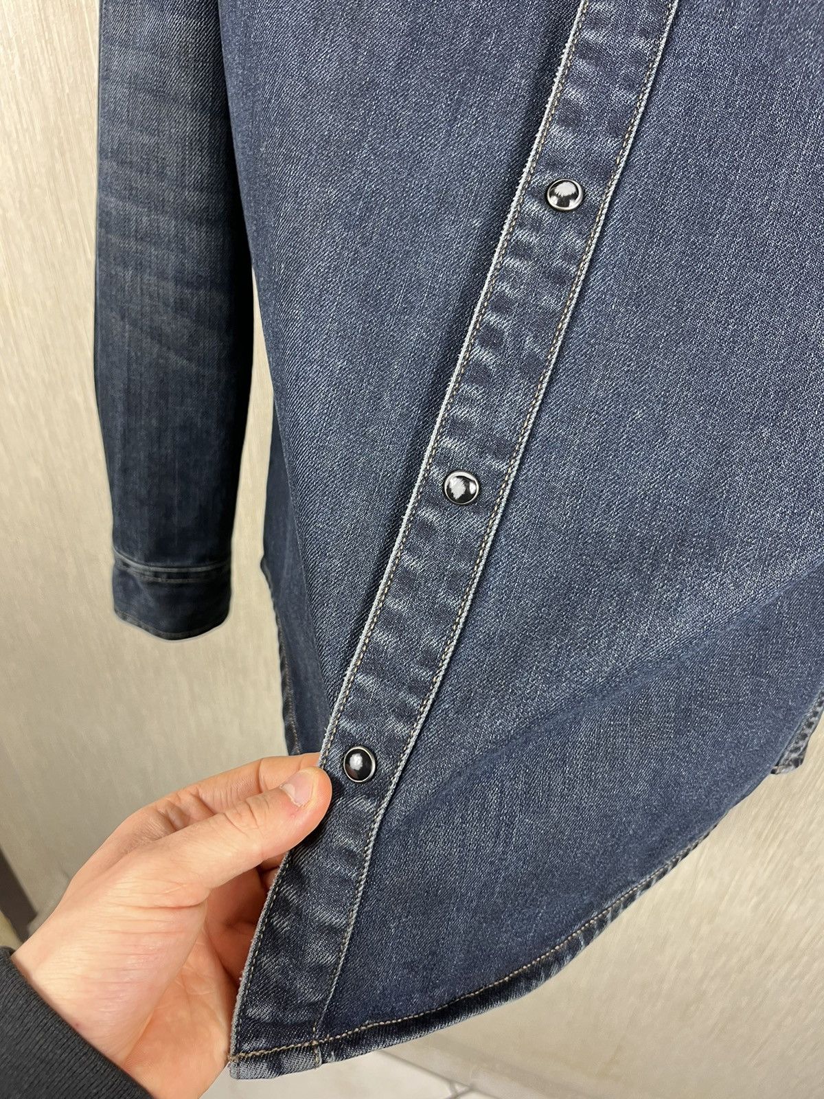 Allsaints Allsaints denim canton ls shirt distressed washed jacket Size US S / EU 44-46 / 1 - 12 Thumbnail