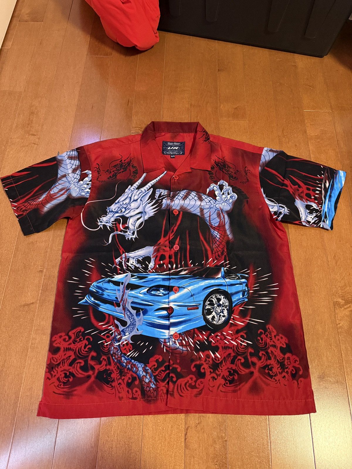Vintage Vintage Y2K Dragon Hot Rod Button Up Shirt Size US XL / EU 56 / 4 - 1 Thumbnail