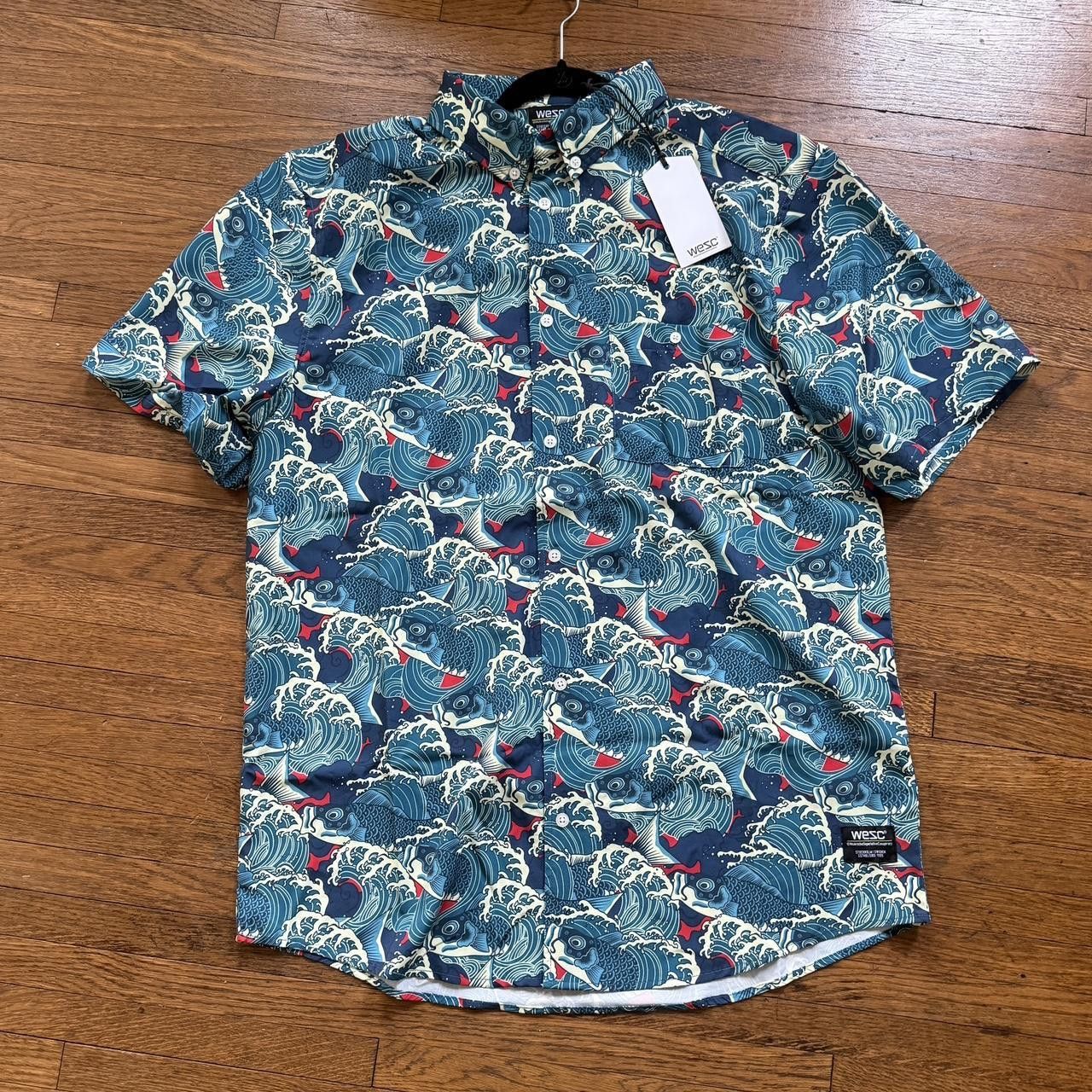 WeSC New WeSC Koi Short Sleeve Collar Shirt - Large Size US L / EU 52-54 / 3 - 1 Thumbnail