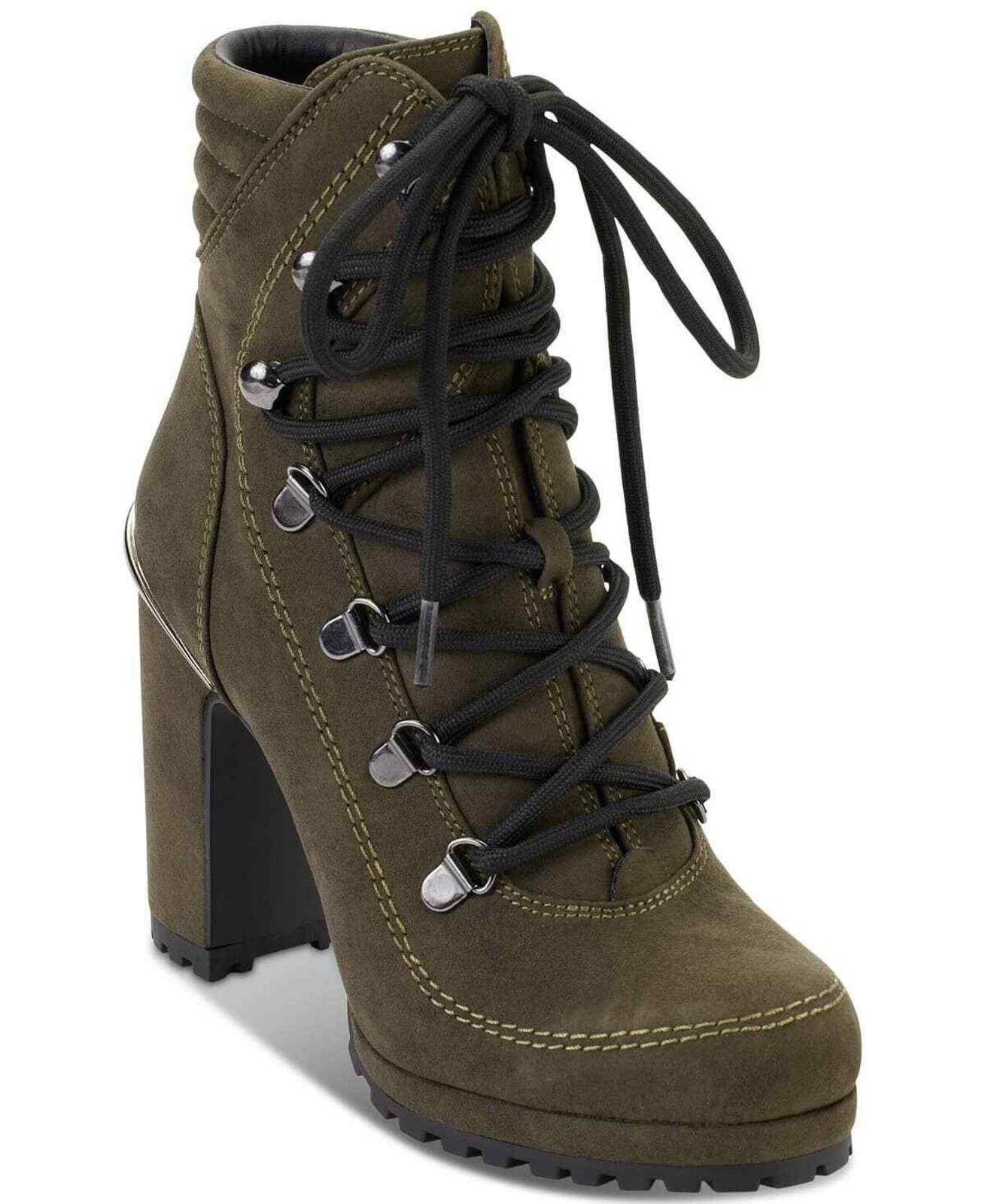 DKNY DKNY Women's Lenni Lace-Up Platform Block-Heel Boots Size US 5 / IT 35 - 1 Thumbnail