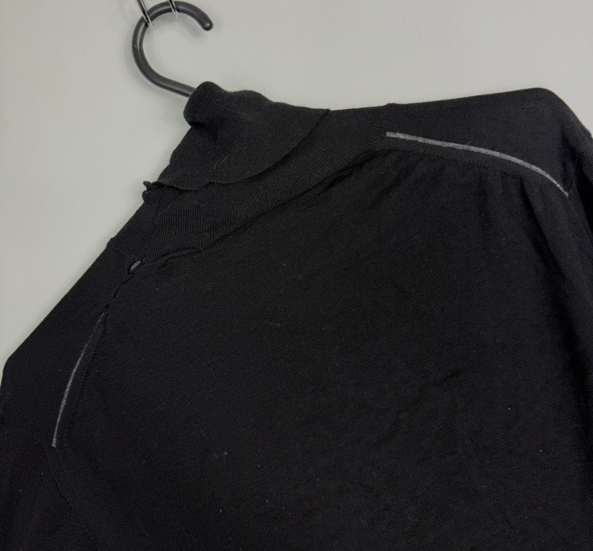 Lanvin Lanvin 100% Extrafine Wool Turtleneck Sweater Black Jeanne Size L / US 10 / IT 46 - 5 Thumbnail