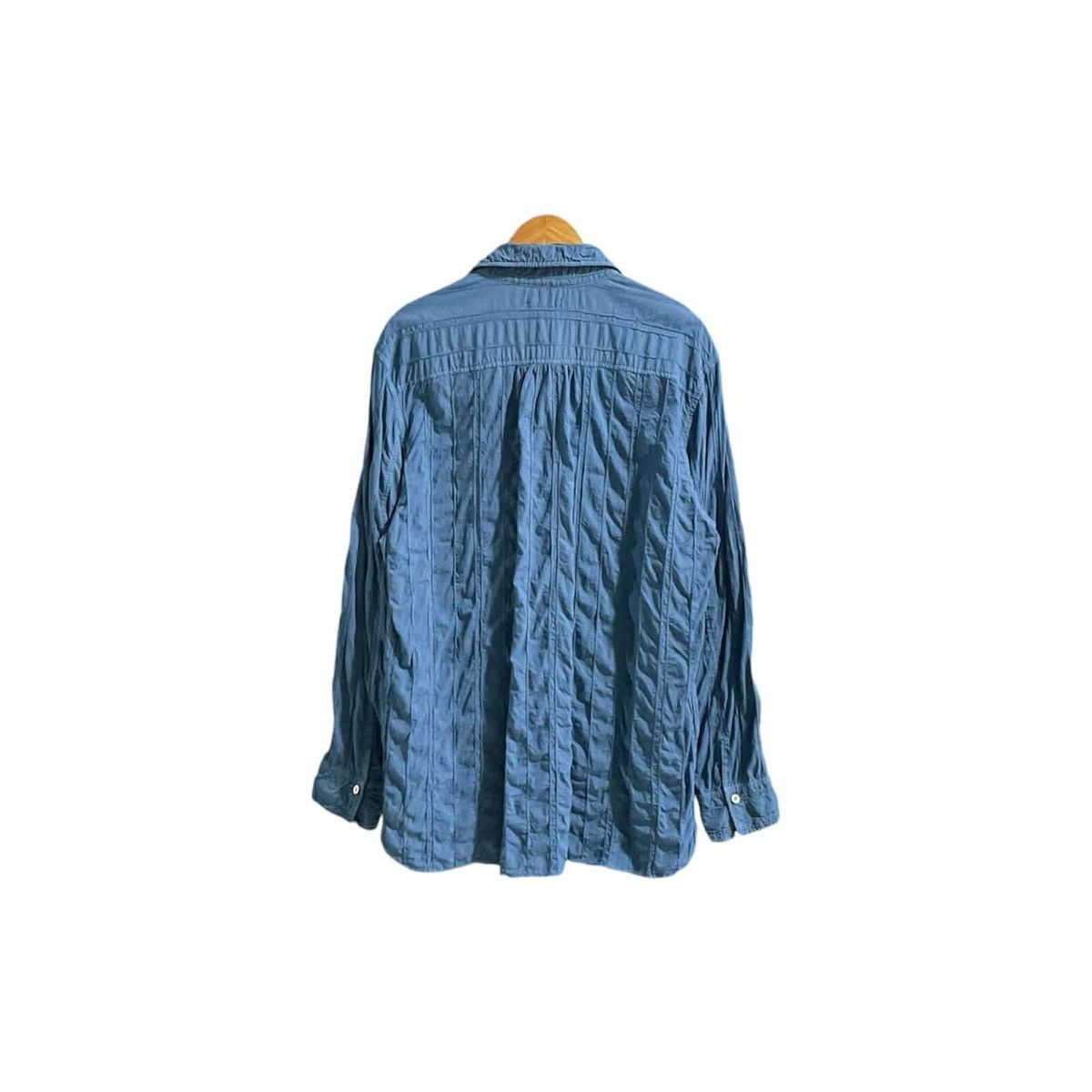 Issey Miyake 🔥Vintage Issey Miyake Plantation Pleats Wrinkled Shirt Size US XL / EU 56 / 4 - 12 Thumbnail