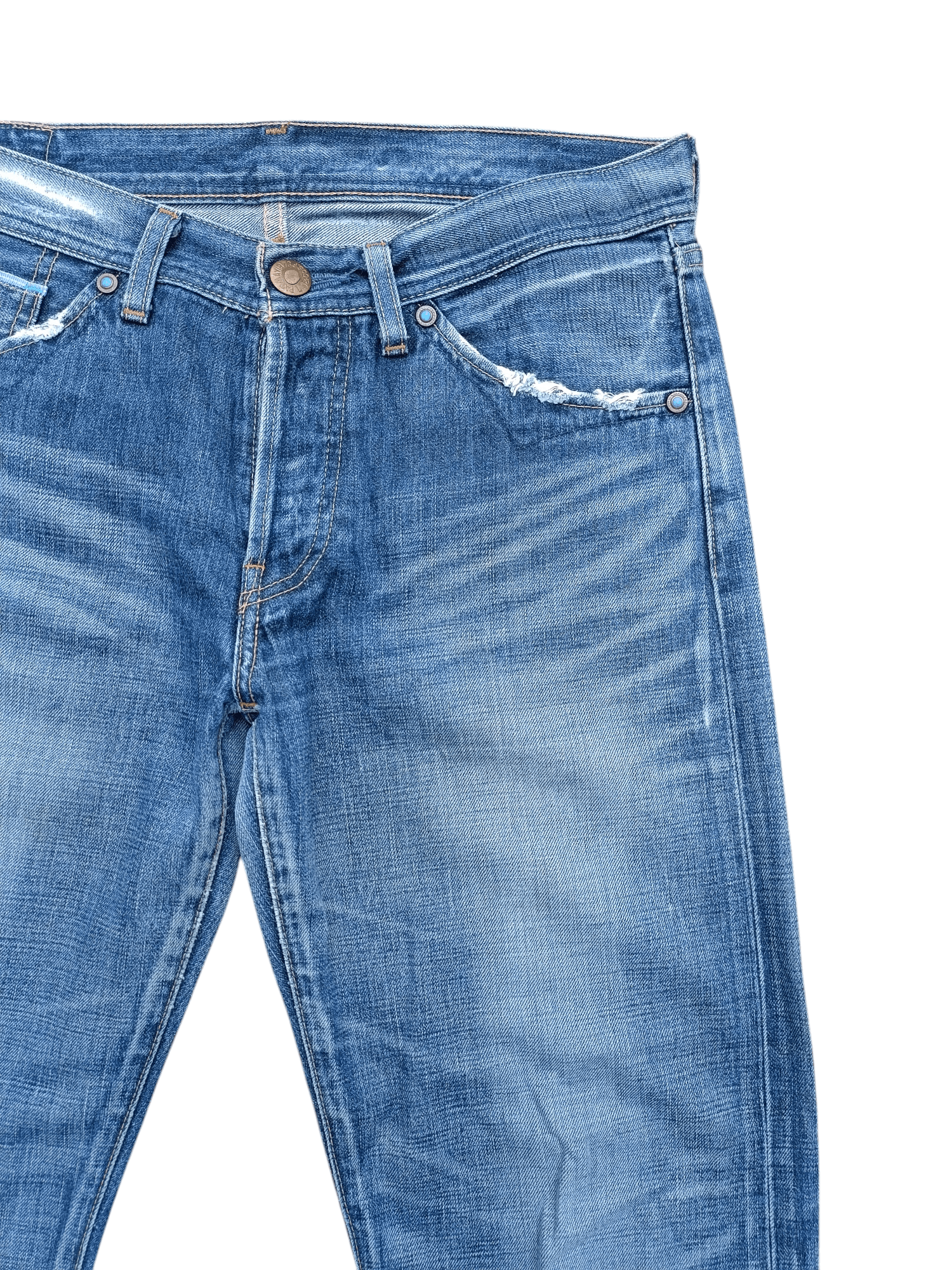 Levi's × Levi's Made & Crafted × Vintage Vintage 80s Flared Selvedge Denim Levis Jeans Size US 30 / EU 46 - 20 Thumbnail