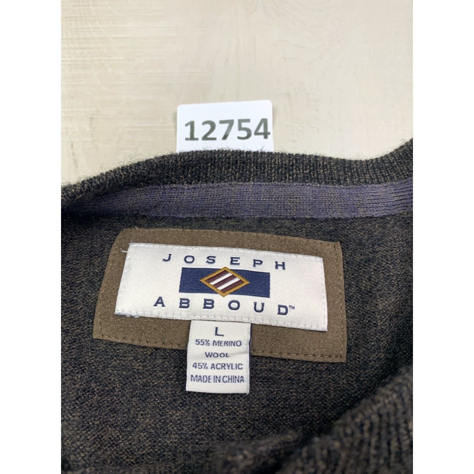 Joseph Abboud Joseph Abboud Wool Blend Brown Quarter Button Knit Sweater Men’s L Merino Wool Knit Style Pullover Casual Business Winter Fall Spring Mens Size US L / EU 52-54 / 3 - 7 Thumbnail
