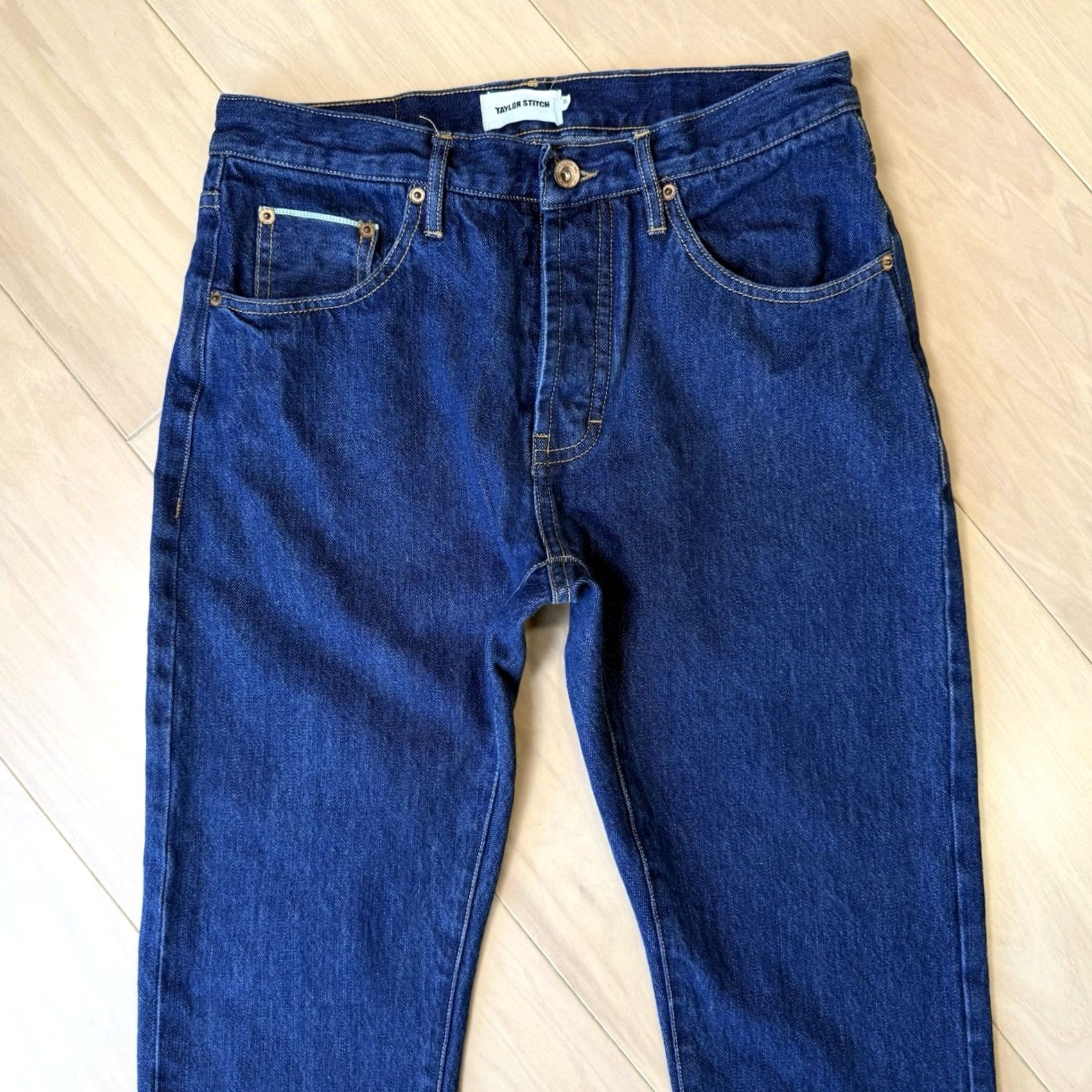 Taylor Stitch Taylor Stitch Jeans Slim Blue Dark Wash 30 Denim Button 5-Pocket Regular Mens Slim Straight Vintage No Size US 30 / EU 46 - 3 Thumbnail