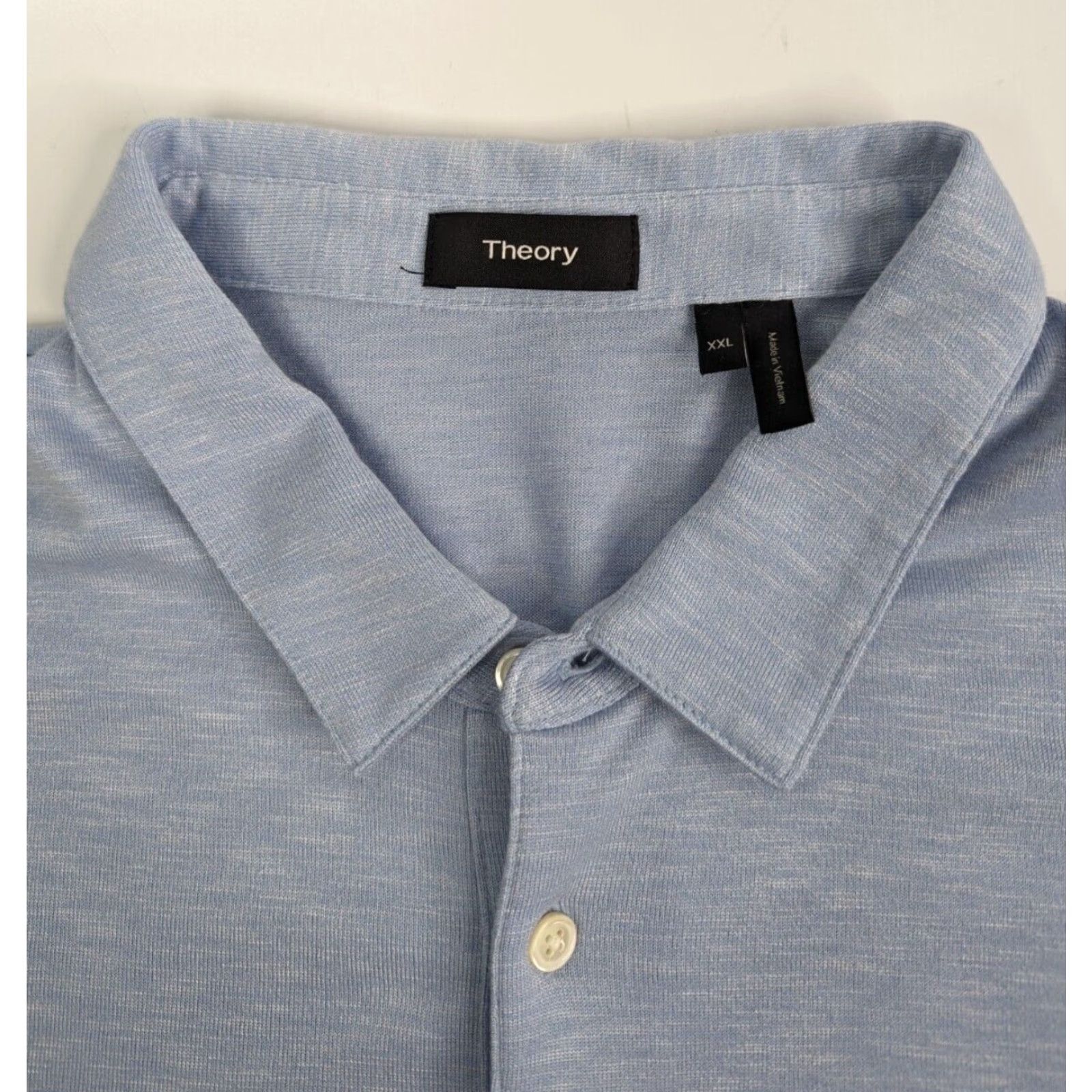 Theory Anemone Theory Polo Shirt in Anemone Modal Jersey Blue Short Sleeve 2XL Mens Size US XXL / EU 58 / 5 - 7 Thumbnail