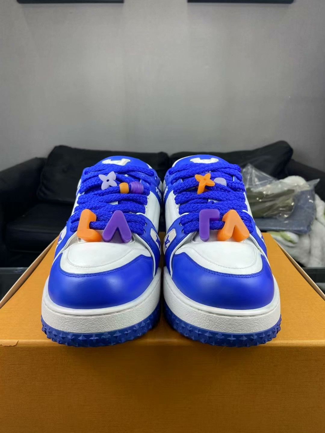 Louis Vuitton Louis Vuitton Training Blue Lowtop Sneakers 42 Men Size US 9 / EU 42 - 1 Thumbnail